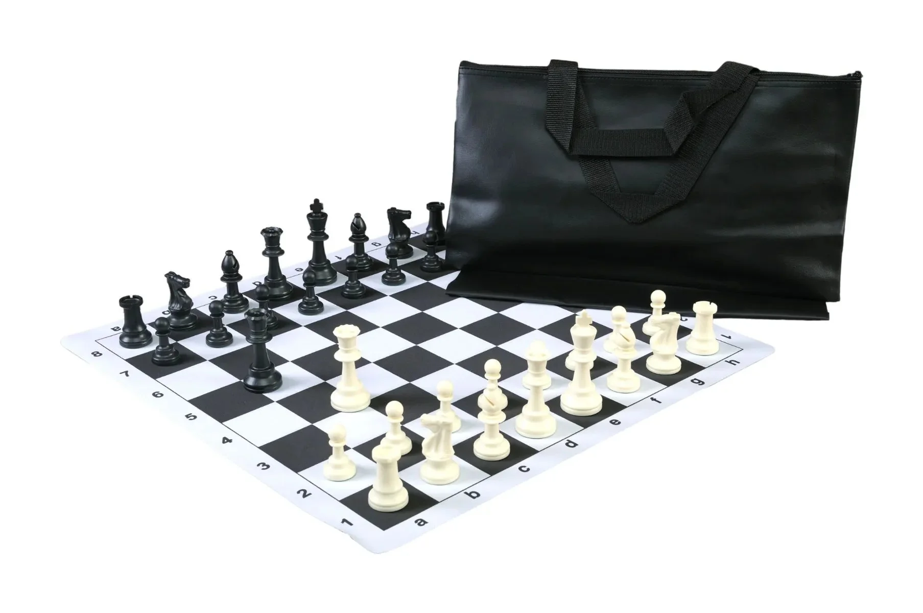 Superior Chess Set Combination with Thin Mousepad Board - Single Weighted Regulation Pieces | Thin Mousepad Board | Superior Bag - Image 2