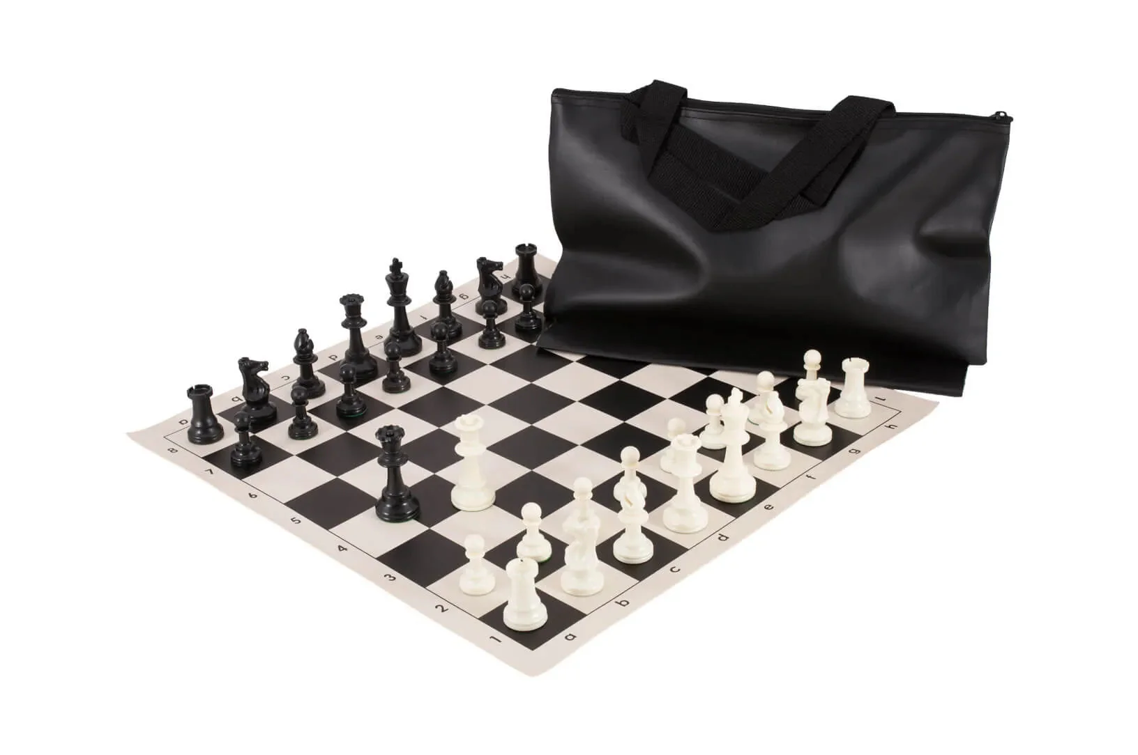 Superior Chess Set Combination - Triple Weighted Regulation Pieces | Vinyl Chess Board | Superior Bag - Image 4