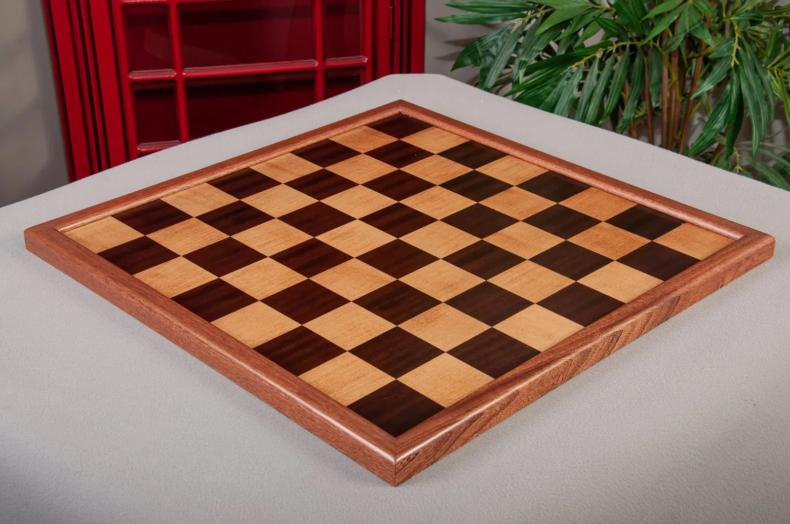 Superior Traditional Wood Chess Board - Indian Rosewood / Maple / Mahogany - 2.5" Squares