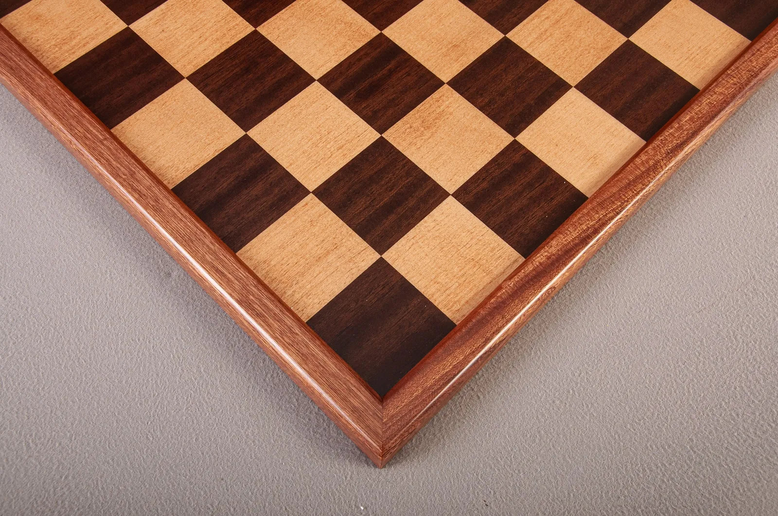 Superior Traditional Wood Chess Board - Indian Rosewood / Maple / Mahogany - 2.5" Squares - Image 3