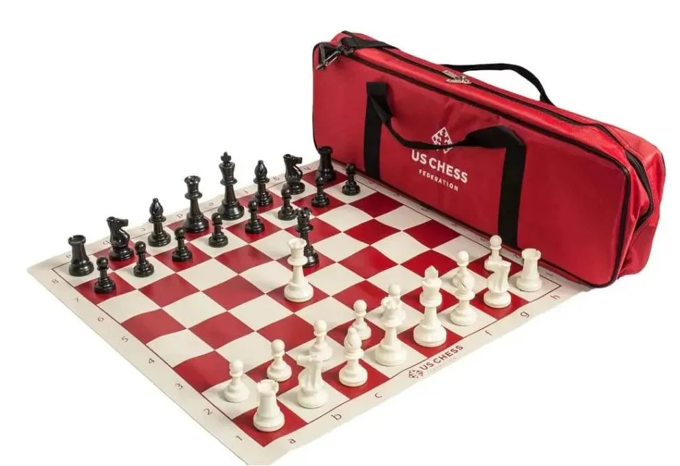 Supreme Single Weighted Chess Set Combo - Red - Image 3