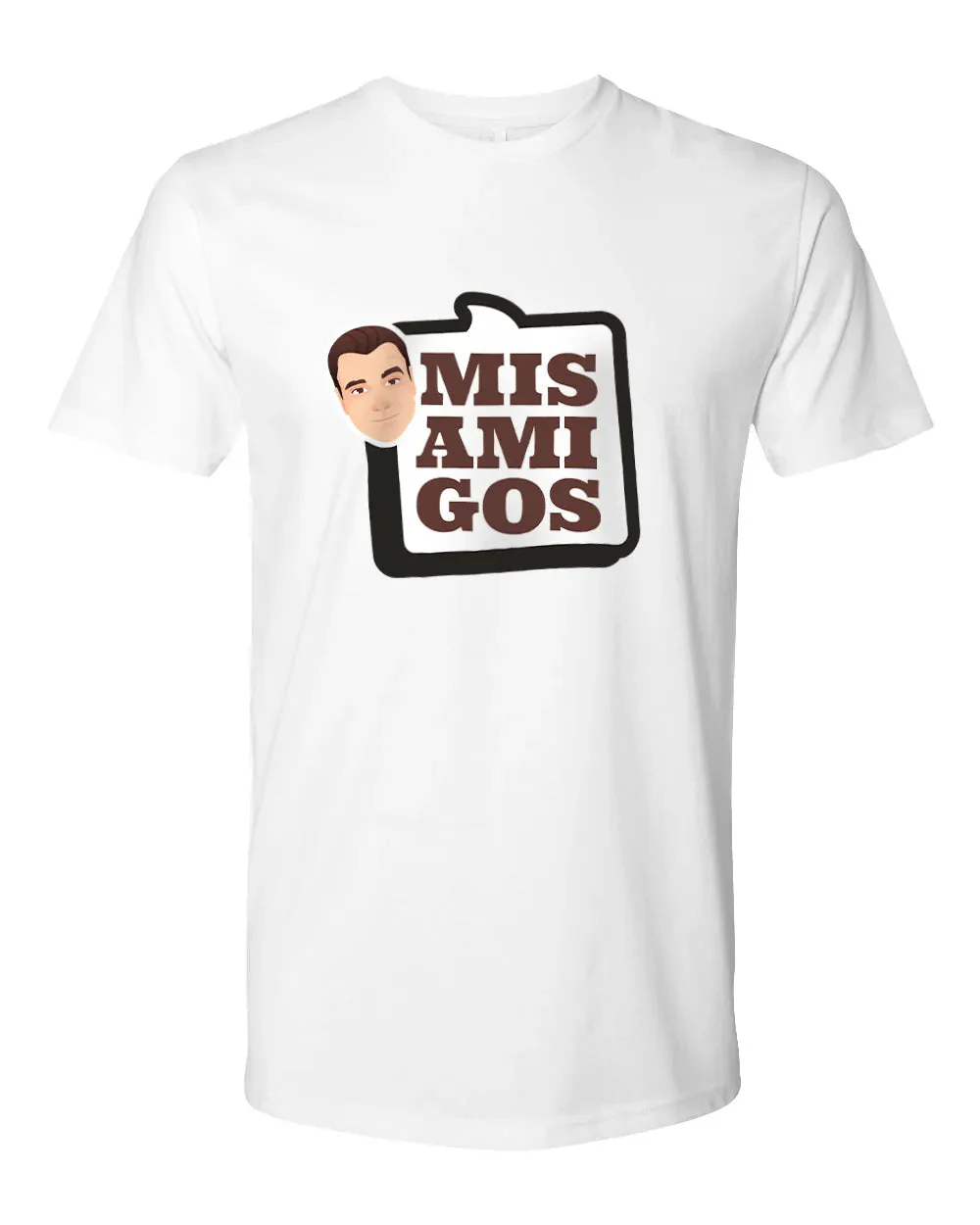 T-Shirt Mis Amigos-White-Extra Small (XS)