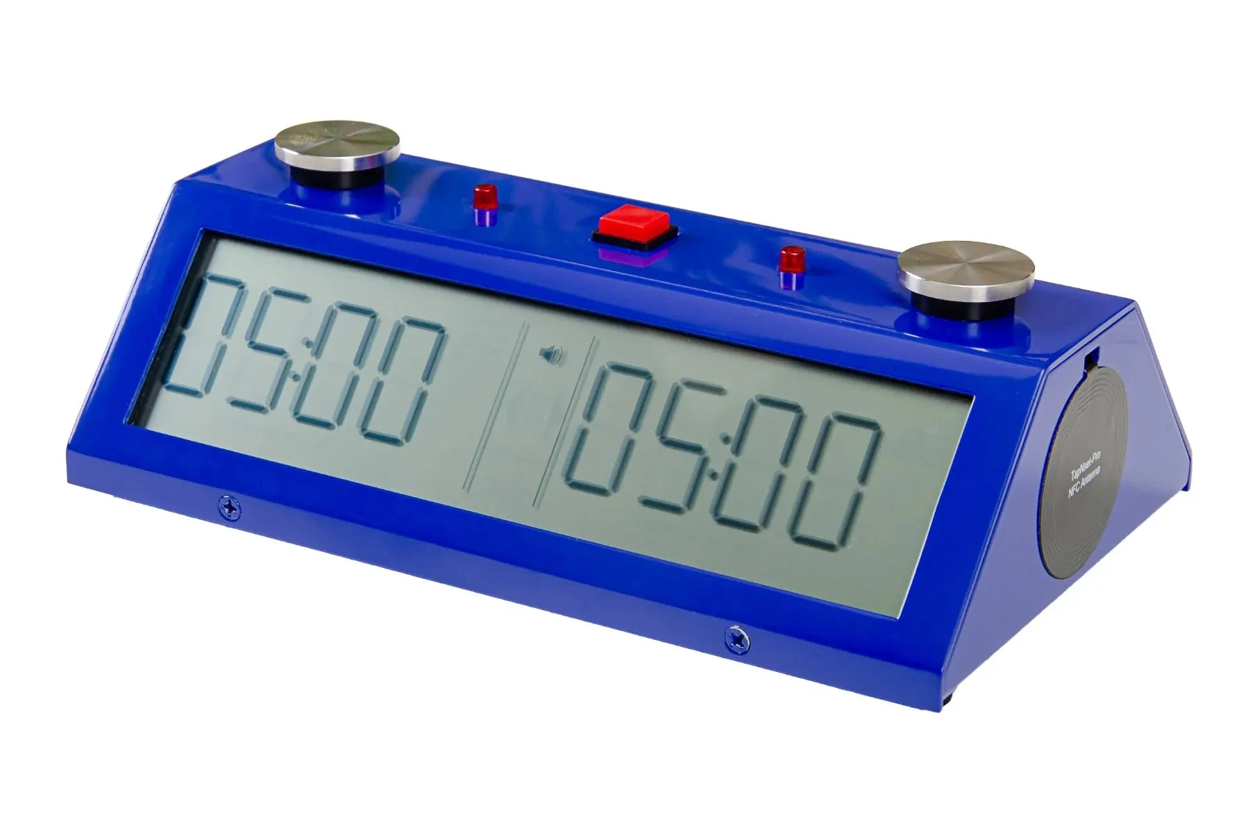 BLUE - Zmart Tap N Set Pro Chess Clock - with DOUBLE DISPLAYS