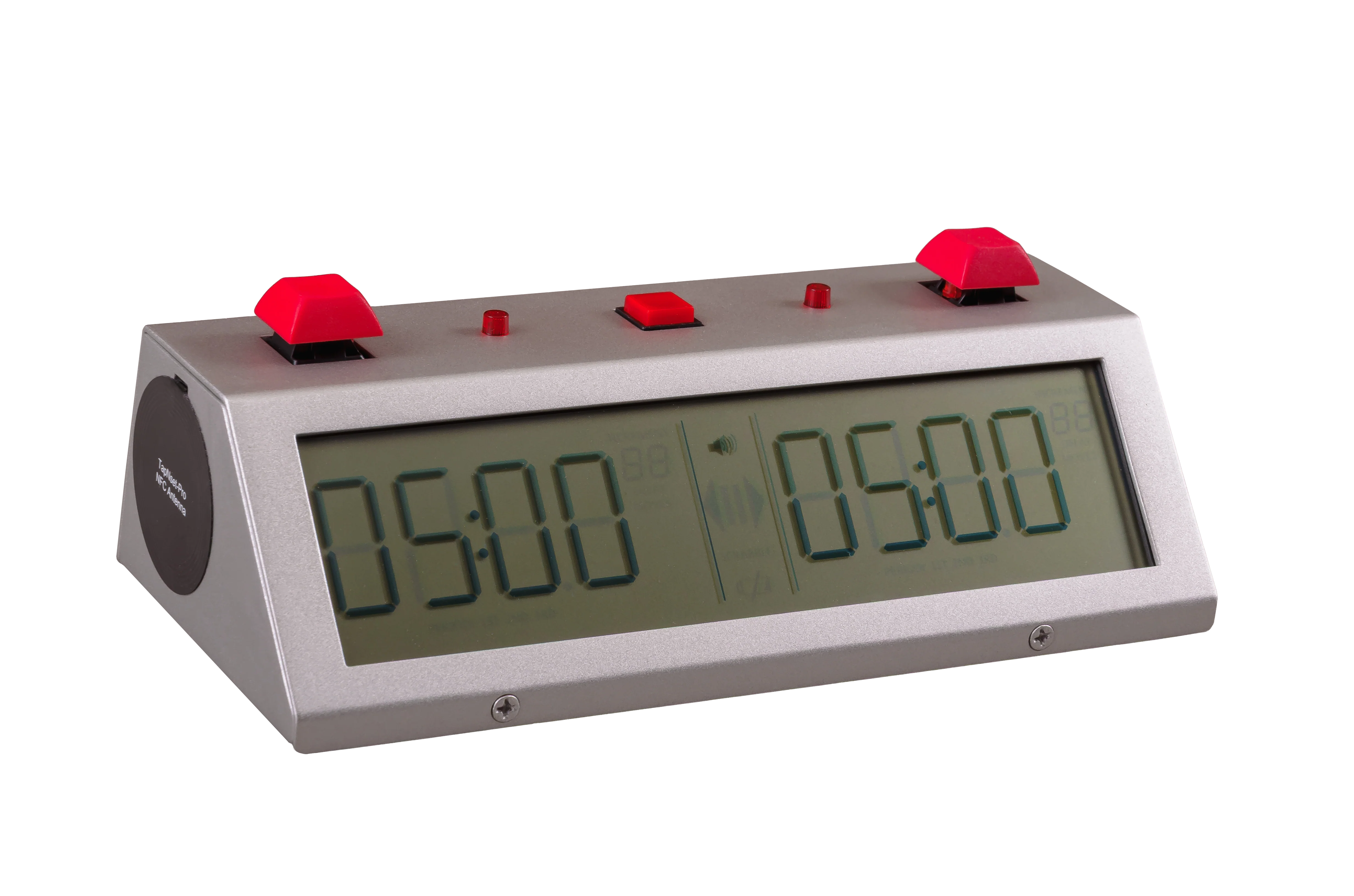 Tap N Set Pro - Button – Silver with Red