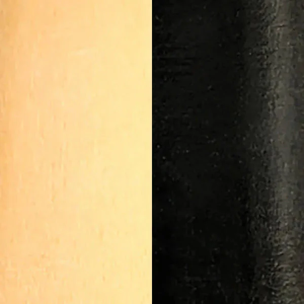 Ebonized Boxwood and Natural Boxwood