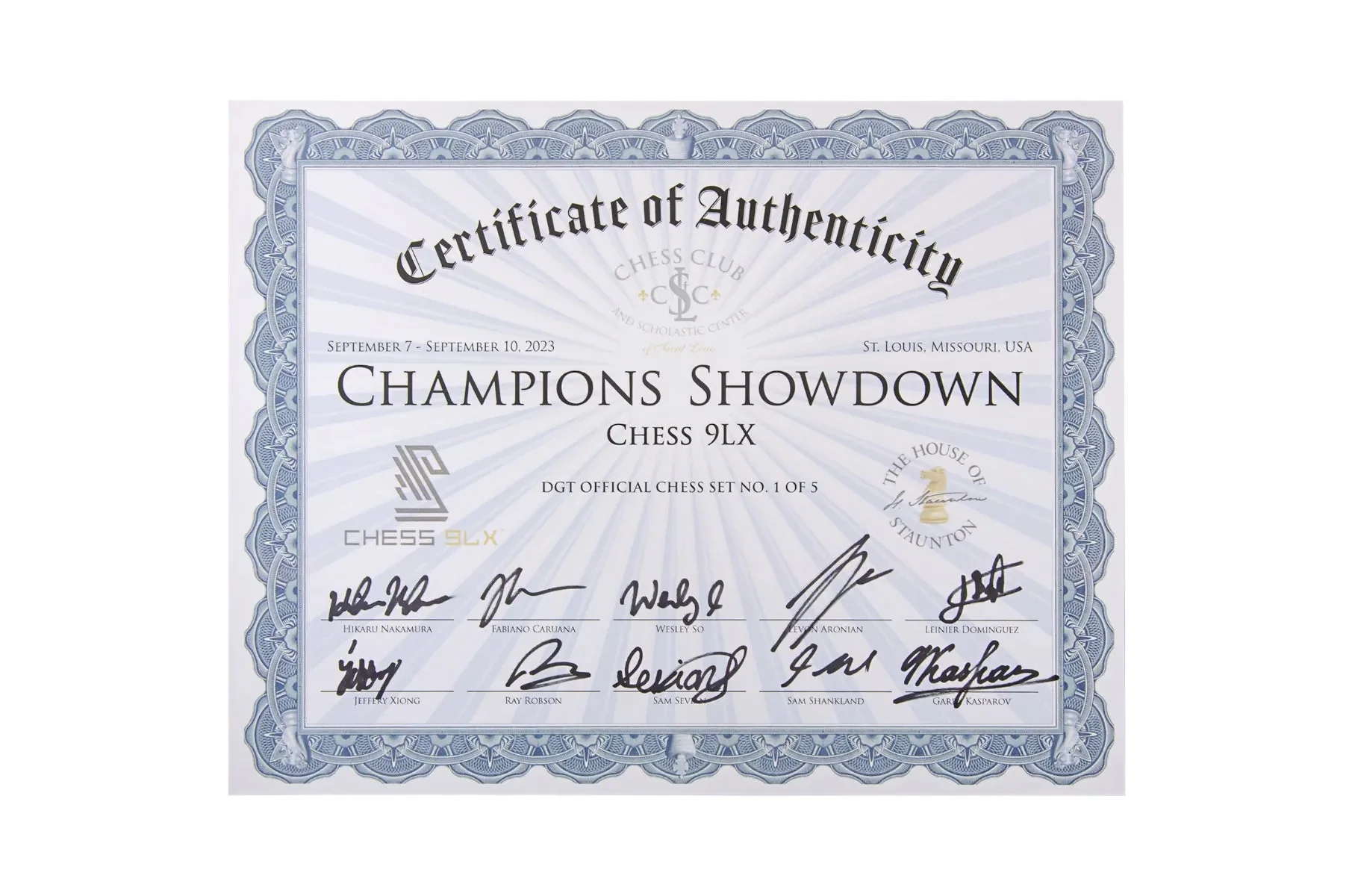 The 2023 Champions Showdown Chess 9LX Official Series Chess Pieces - DGT-Enabled - Image 29