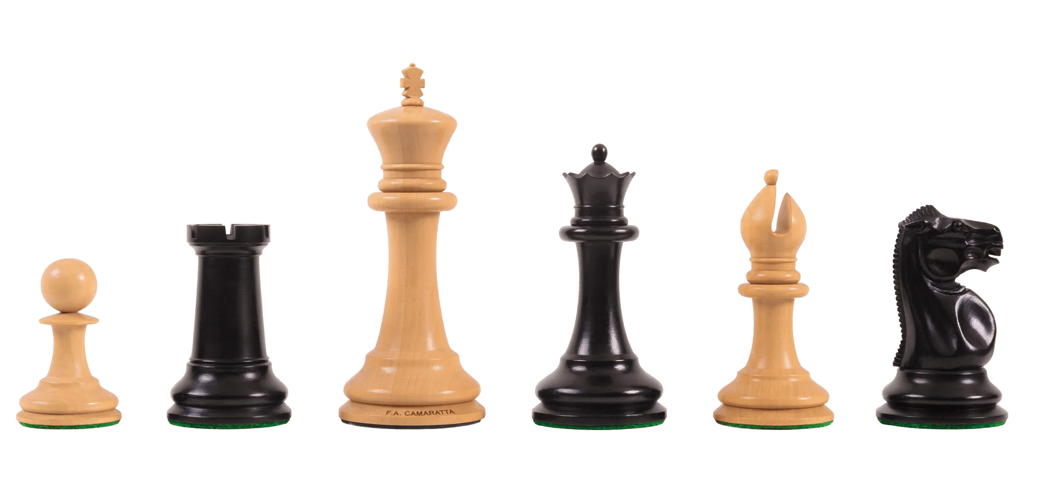 The Anderssen Luxury Chess Pieces - 4.4" King - From the Camaratta Collection