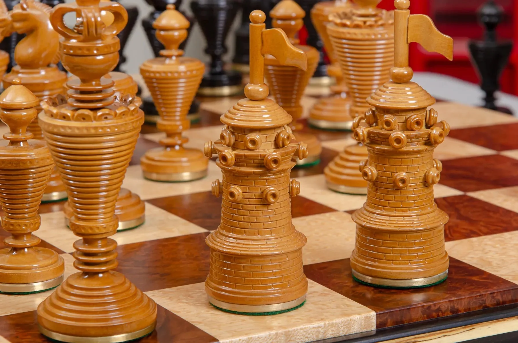 The Anglo-Dutch Reproduction Series Luxury Wood Chess Pieces - 4.75" King - Image 12
