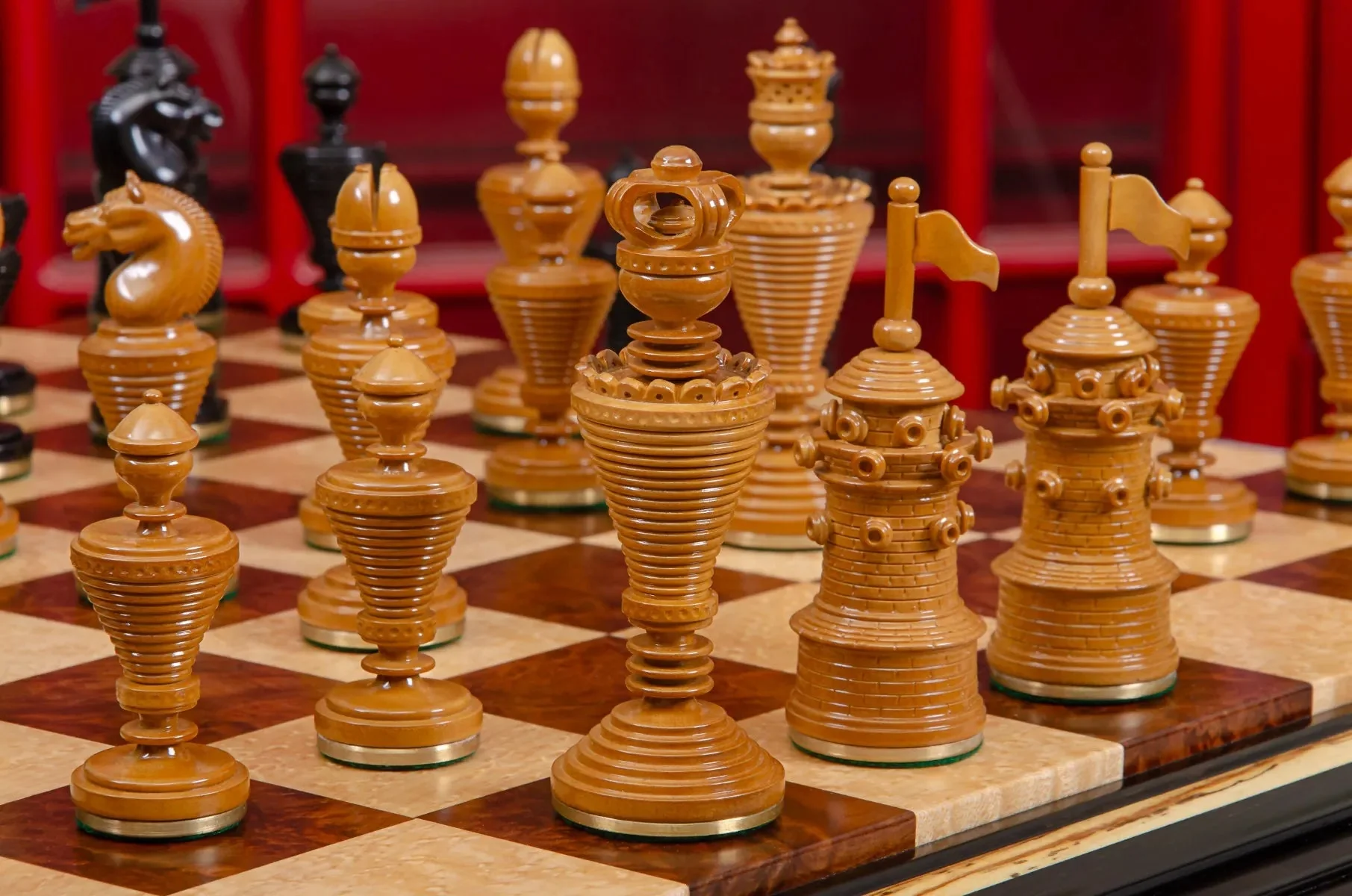 The Anglo-Dutch Reproduction Series Luxury Wood Chess Pieces - 4.75" King - Image 4