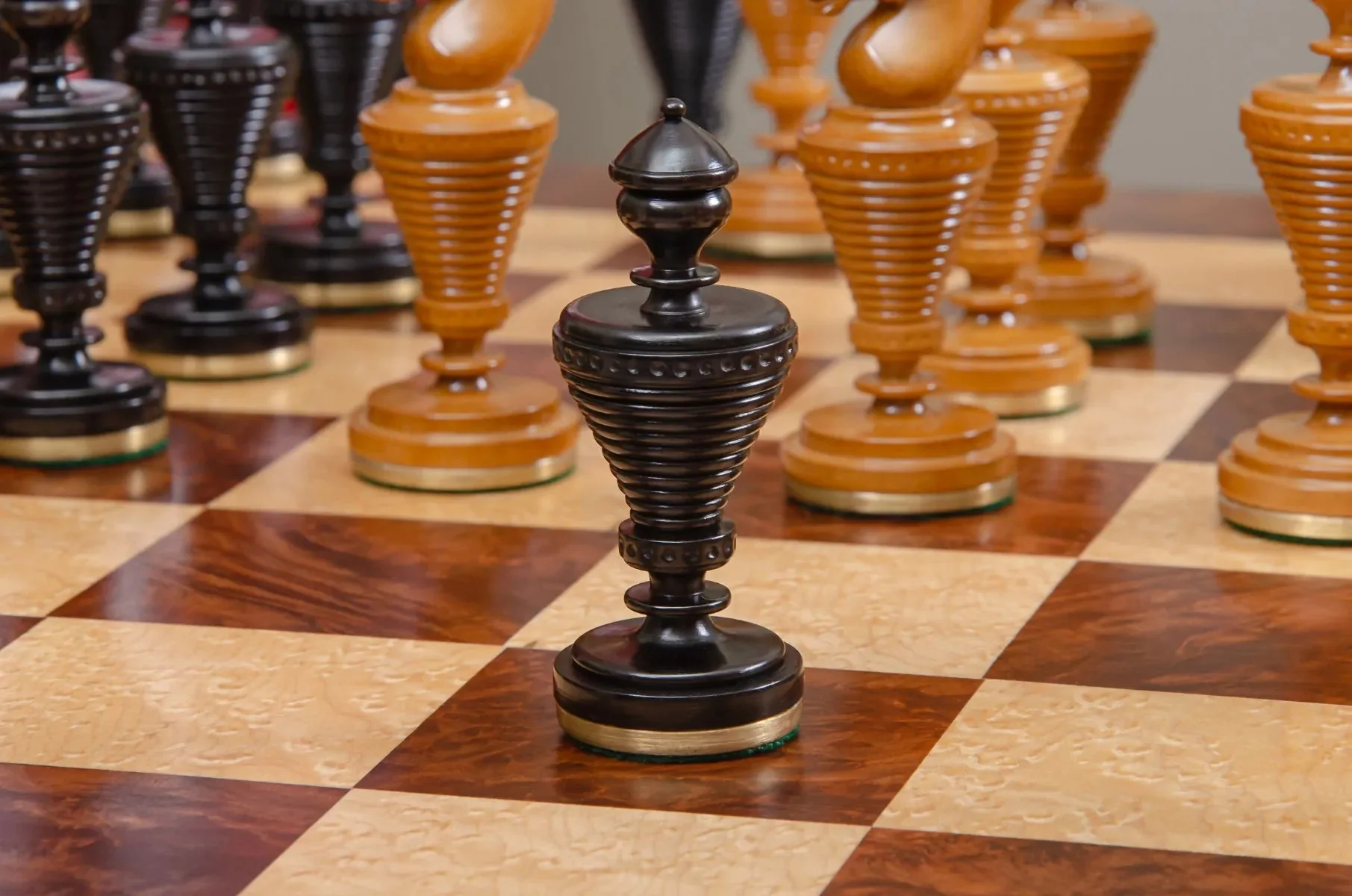 The Anglo-Dutch Reproduction Series Luxury Wood Chess Pieces - 4.75" King - Image 7