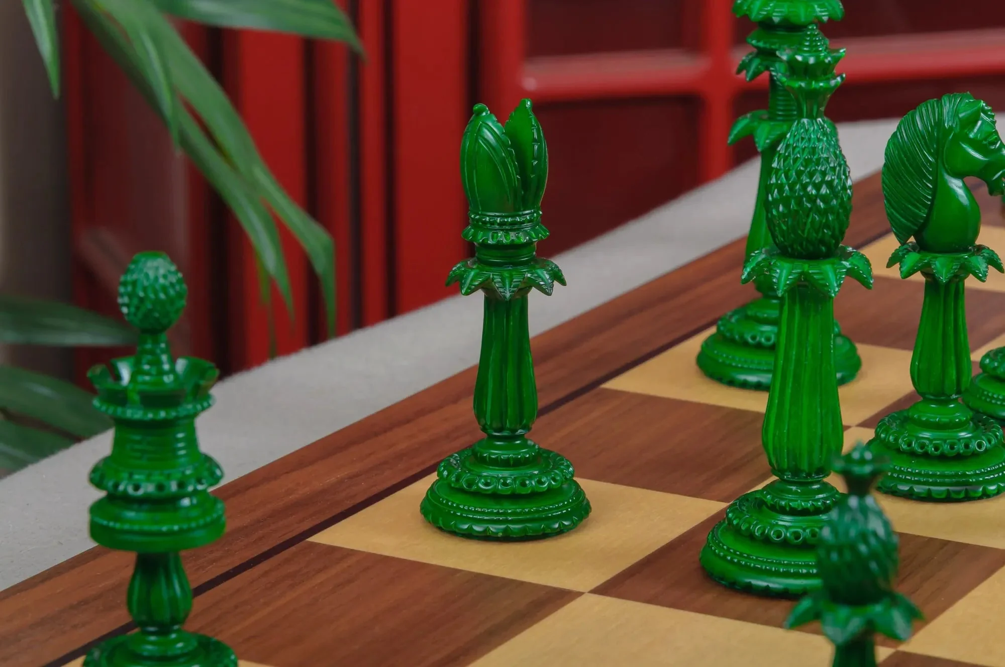 The Lund Anglo-Indian Reproduction Luxury Bone Chess Pieces - 4.75" King - Image 30