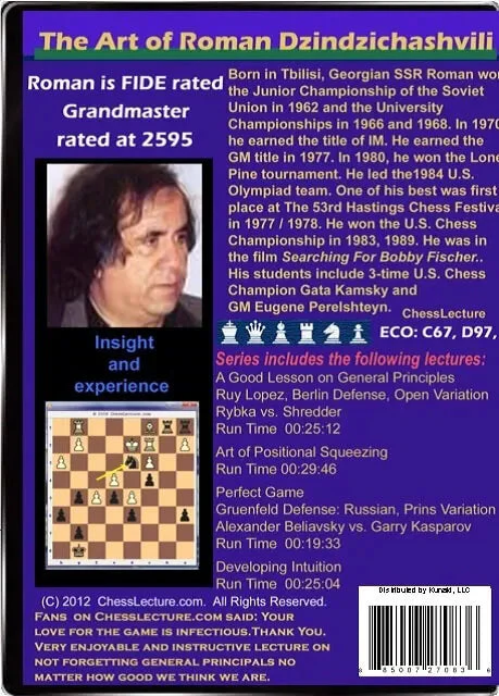 The Art of Roman Dzindzichashvili - Chess Lecture - Volume 4 - Image 2