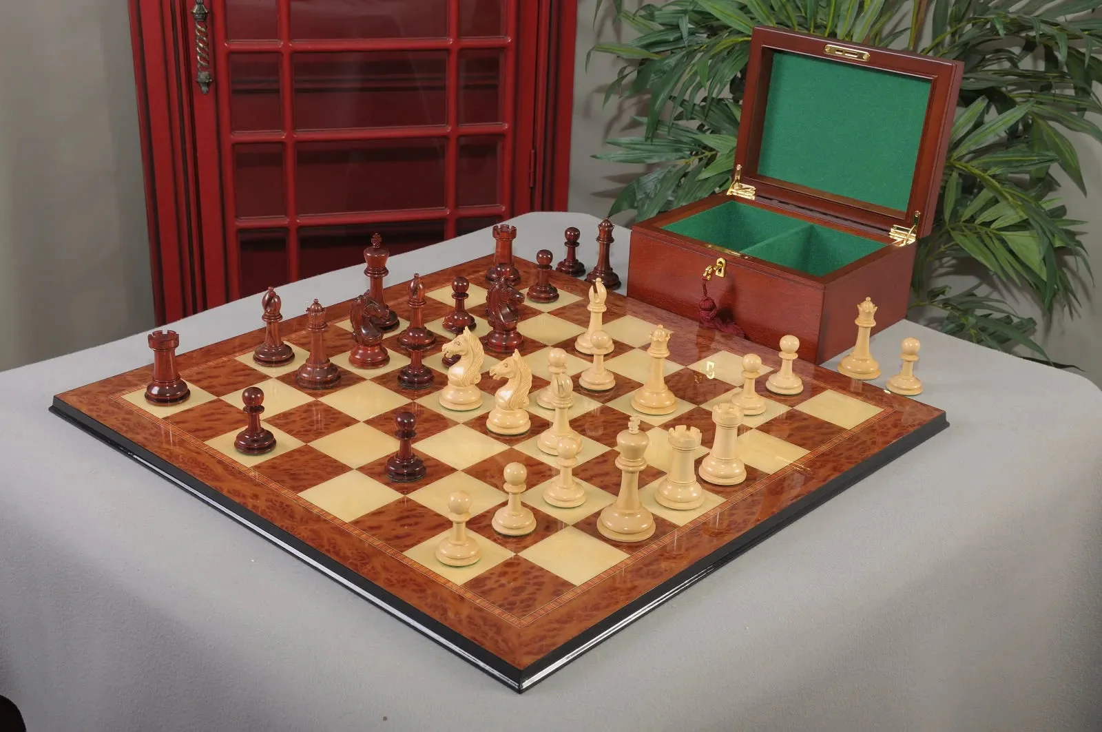 Blood Rosewood and Natural Boxwood