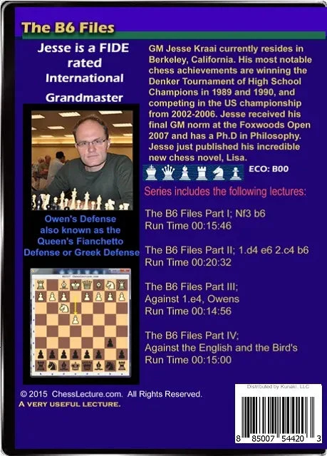 E-DVD The B6 Files - A Hypermodern System Aiming To Attack the Center from the Sides  - Chess Lecture - Volume 121 - Image 2