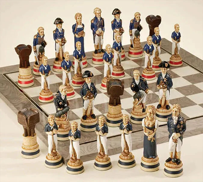 Hand Painted Chess Pieces - Image 2