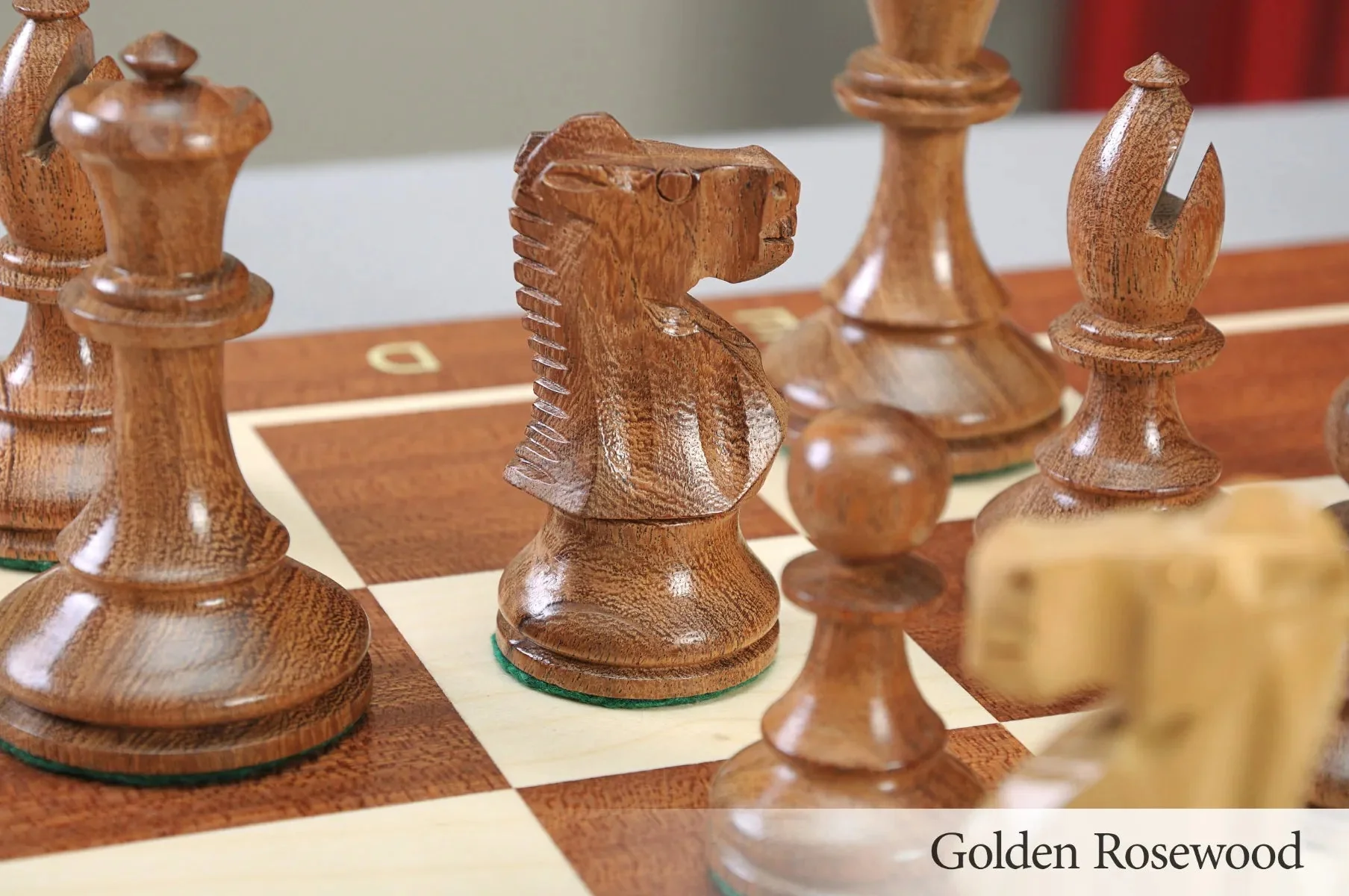 The B.H. Wood Tournament Series Wood Chess Set, Box, & Board Combination - Image 11