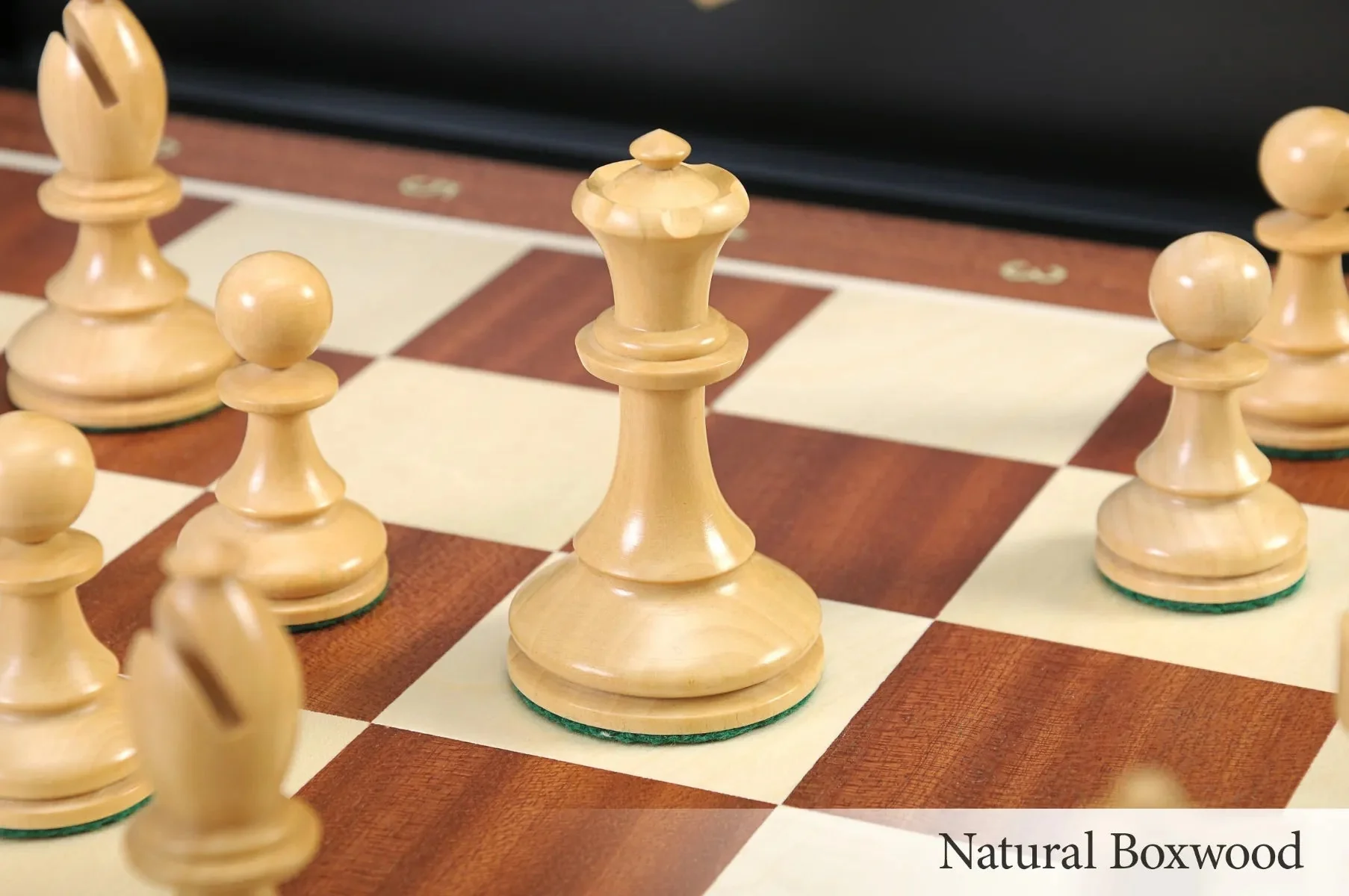 The B.H. Wood Tournament Series Wood Chess Set, Box, & Board Combination - Image 16