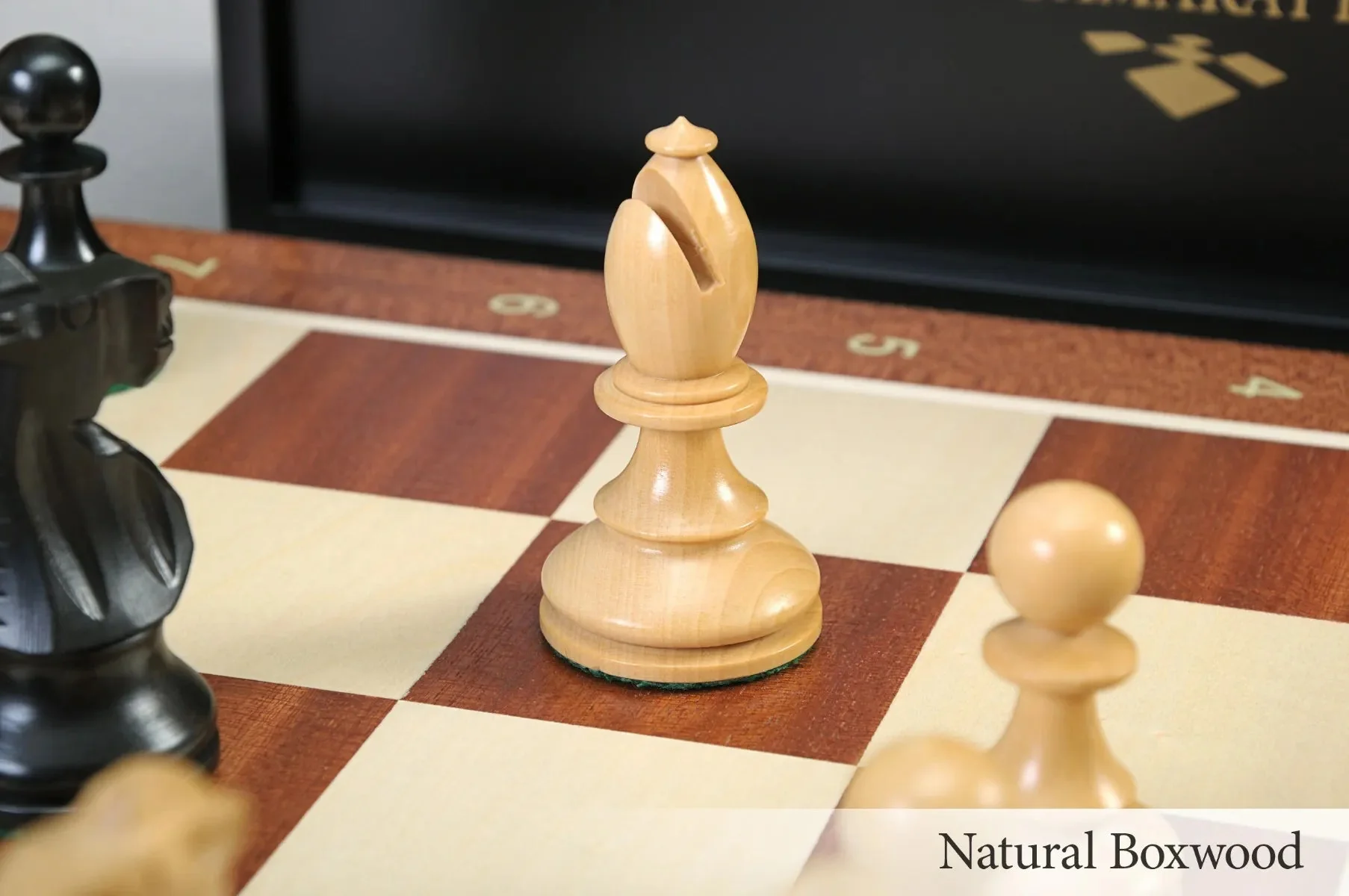 The B.H. Wood Tournament Series Wood Chess Set, Box, & Board Combination - Image 17