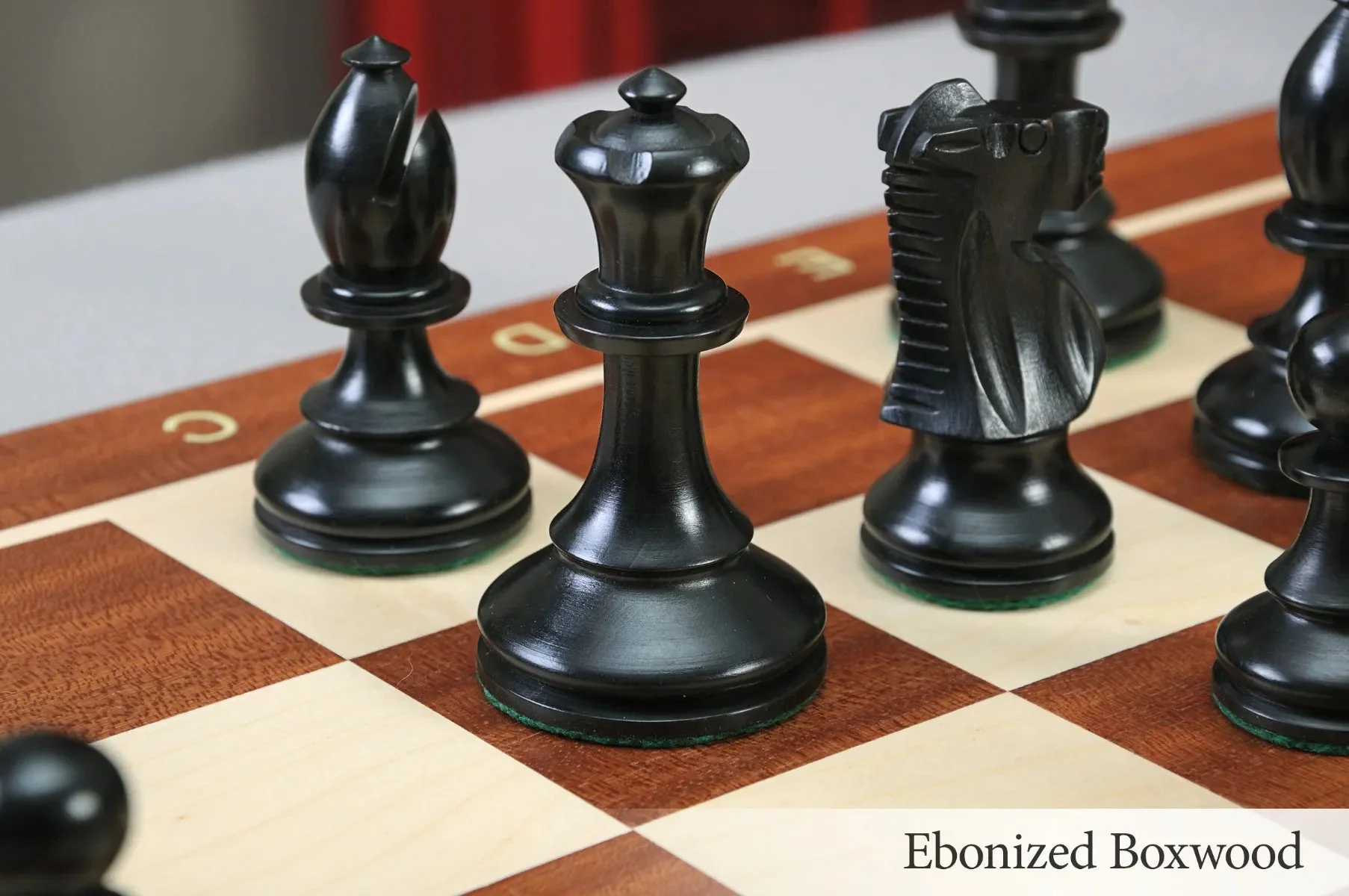 The B.H. Wood Tournament Series Wood Chess Set, Box, & Board Combination - Image 22