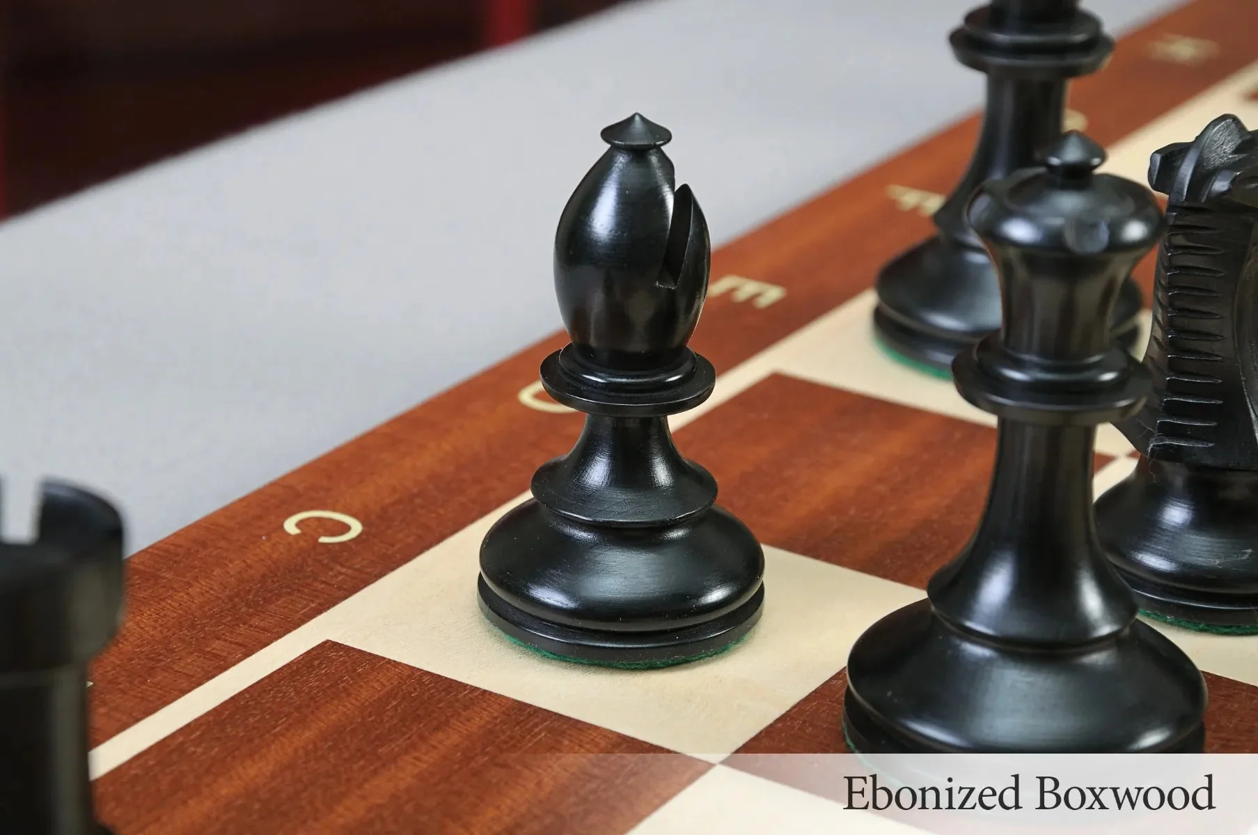 The B.H. Wood Tournament Series Wood Chess Set, Box, & Board Combination - Image 23