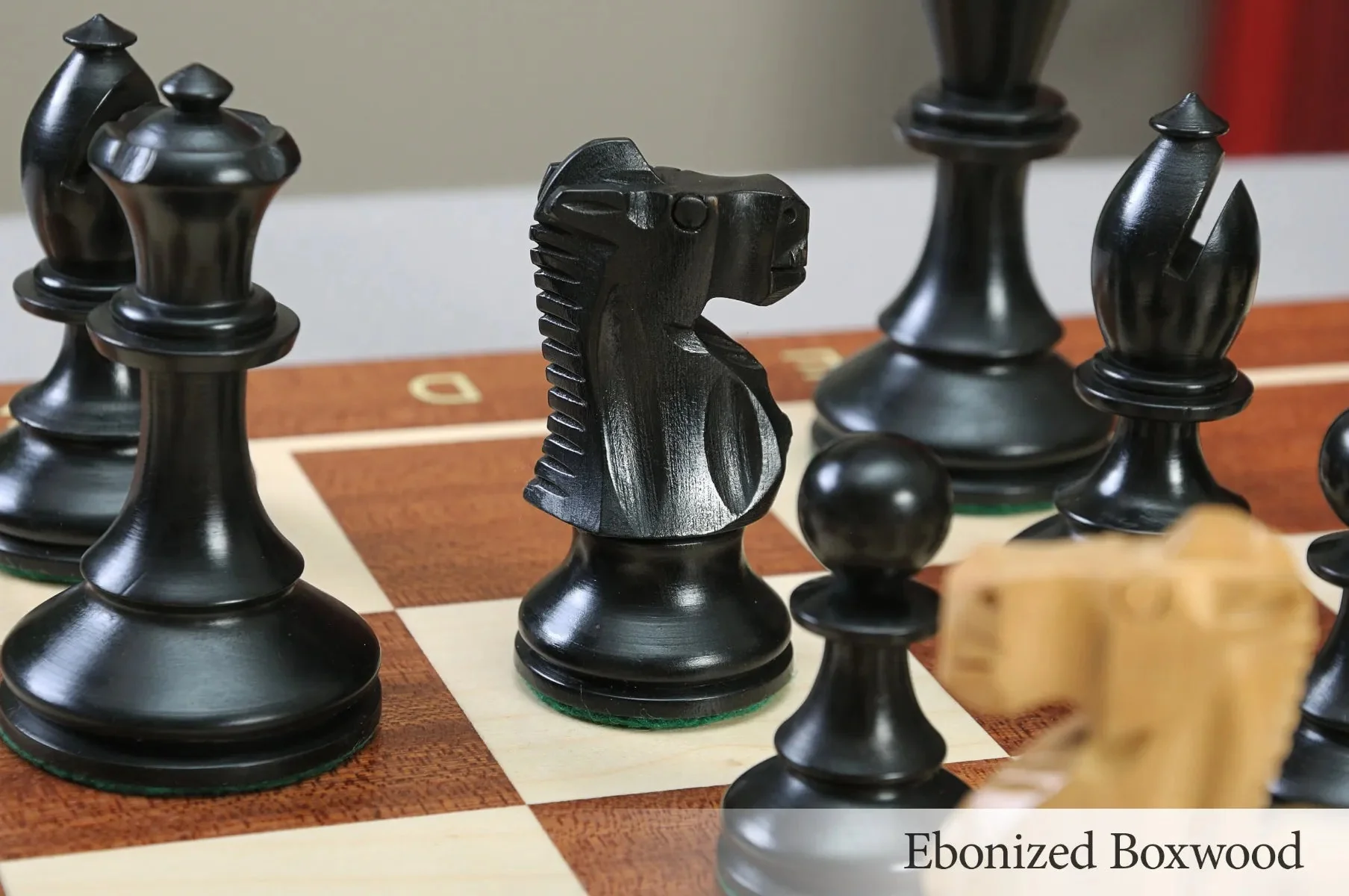 The B.H. Wood Tournament Series Wood Chess Set, Box, & Board Combination - Image 24