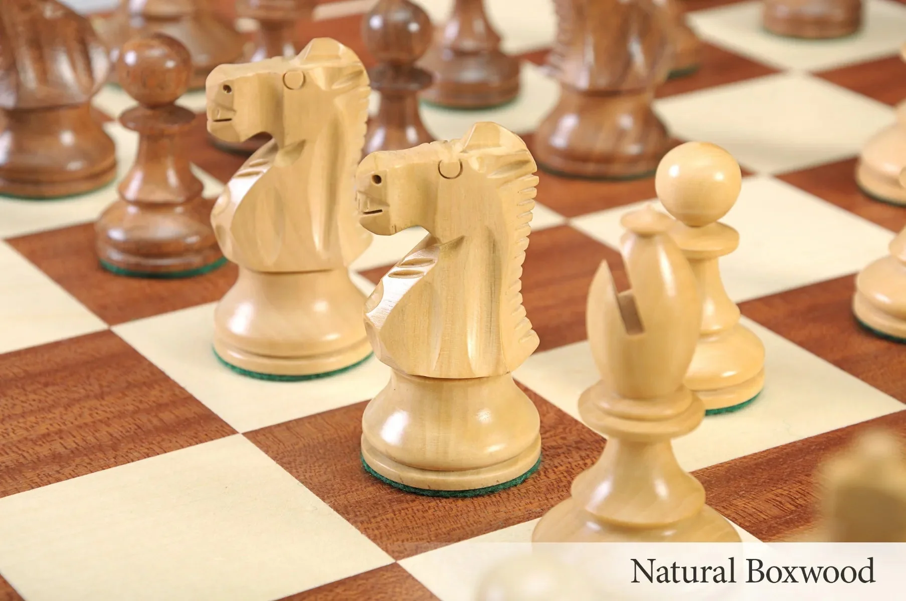 The B.H. Wood Tournament Series Wood Chess Set, Box, & Board Combination - Image 5