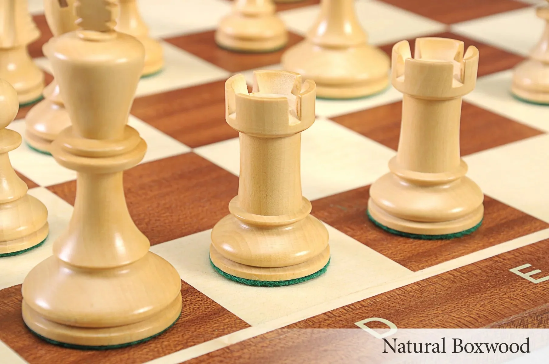 The B.H. Wood Tournament Series Wood Chess Set, Box, & Board Combination - Image 6