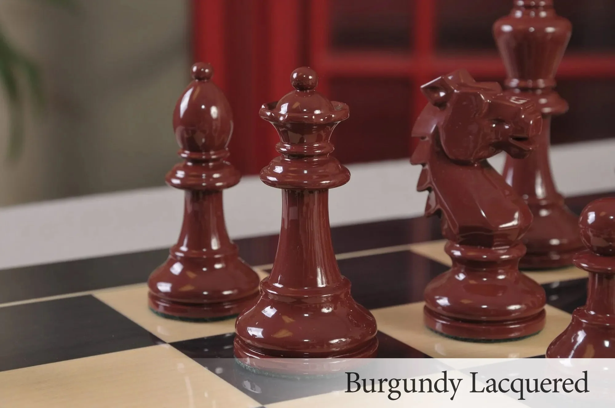 The Bohemian Series Chess Pieces - 4.0" King - Lacquered - Image 4