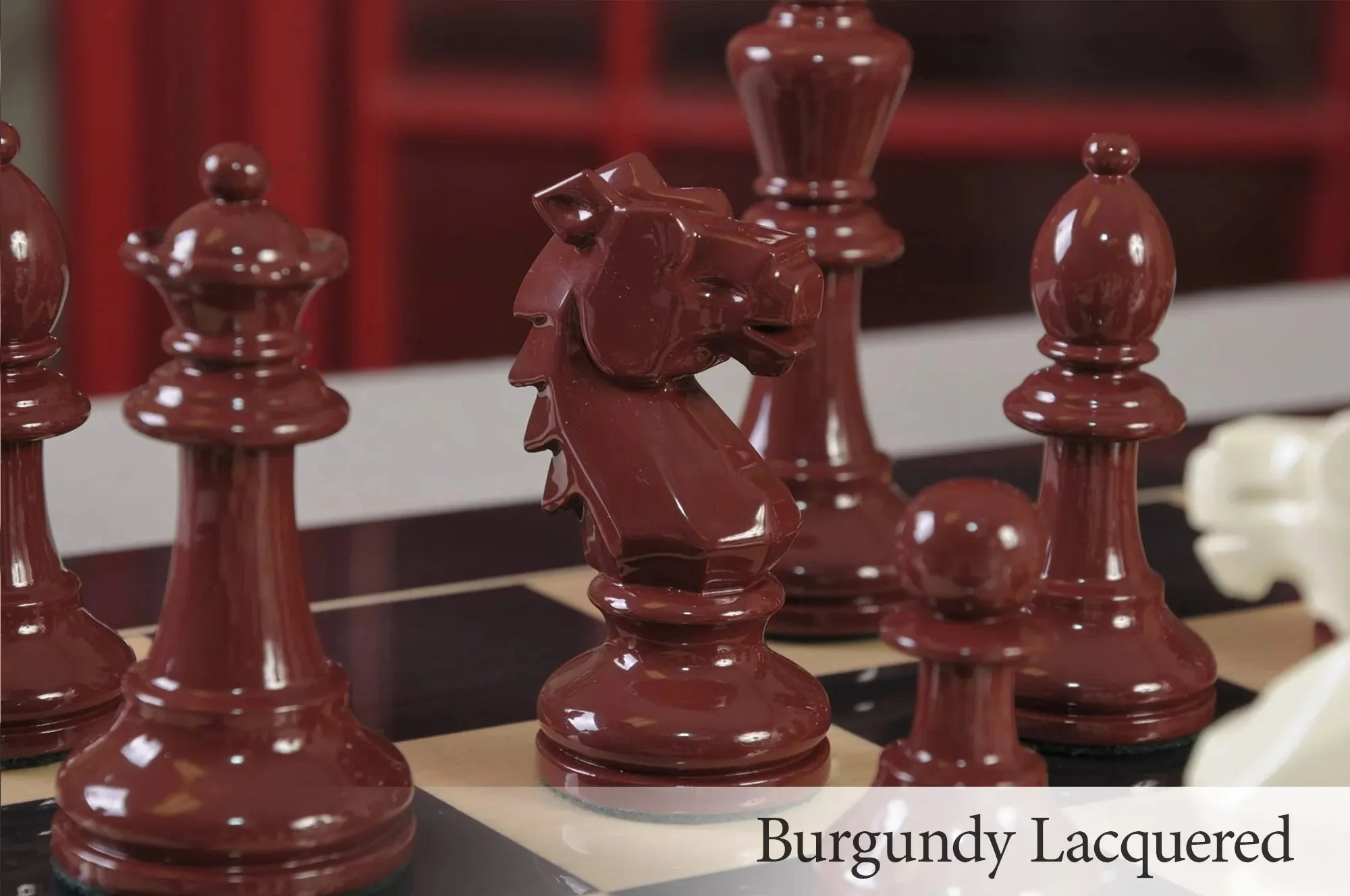 The Bohemian Series Chess Pieces - 4.0" King - Lacquered - Image 5