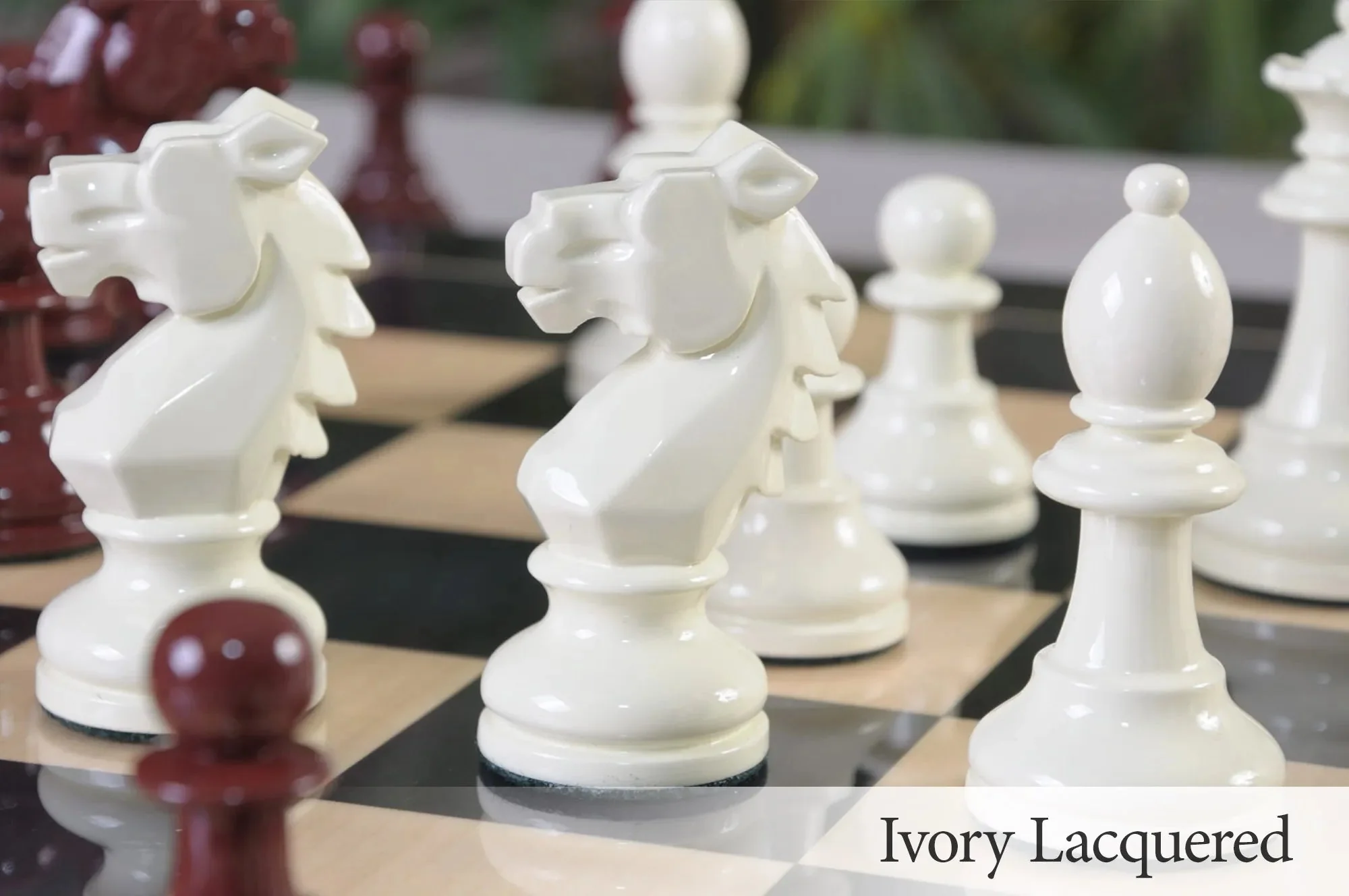 The Bohemian Series Chess Pieces - 4.0" King - Lacquered - Image 8