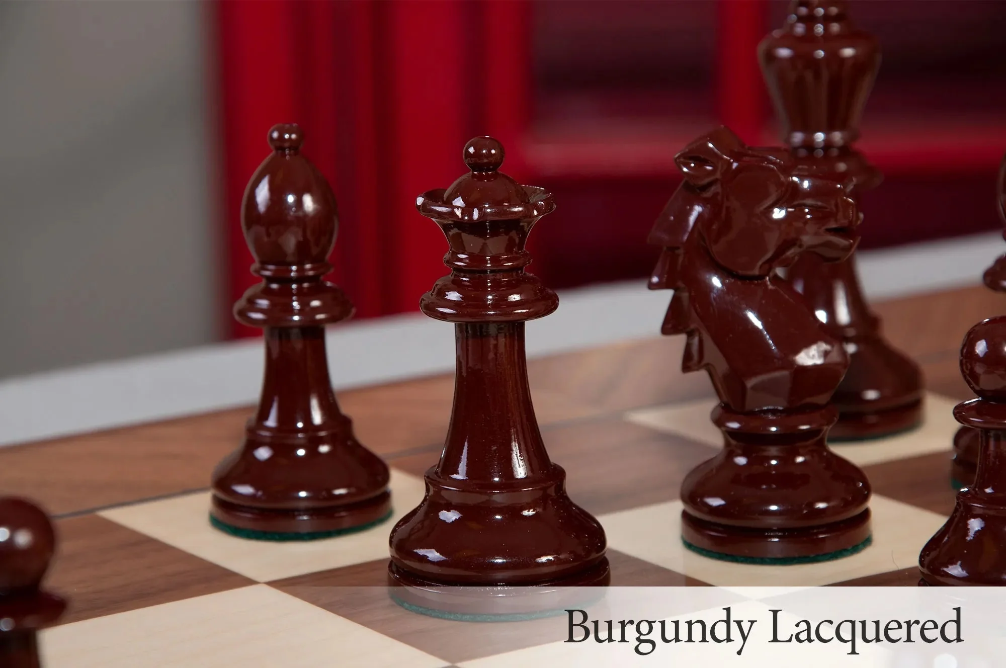 The Bohemian Series Chess Pieces - 4.0" King - Lacquered - Image 9