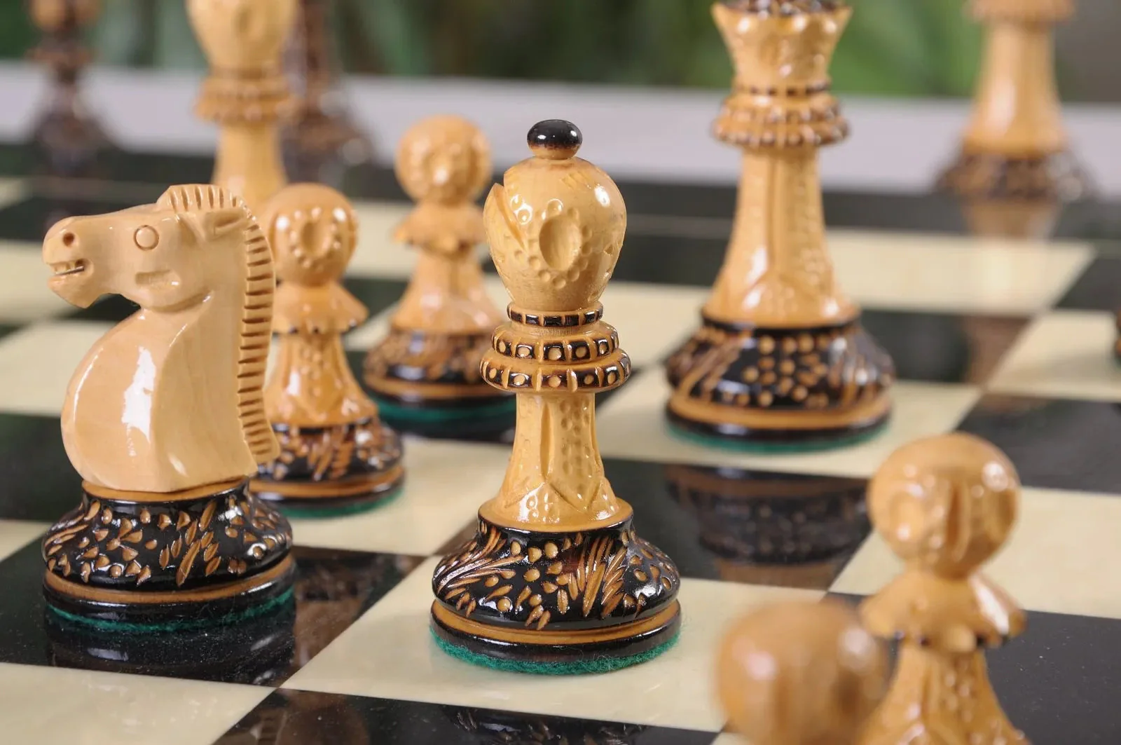 The Burnt Reykjavik II Series Chess Pieces - 3.75" King - Image 14