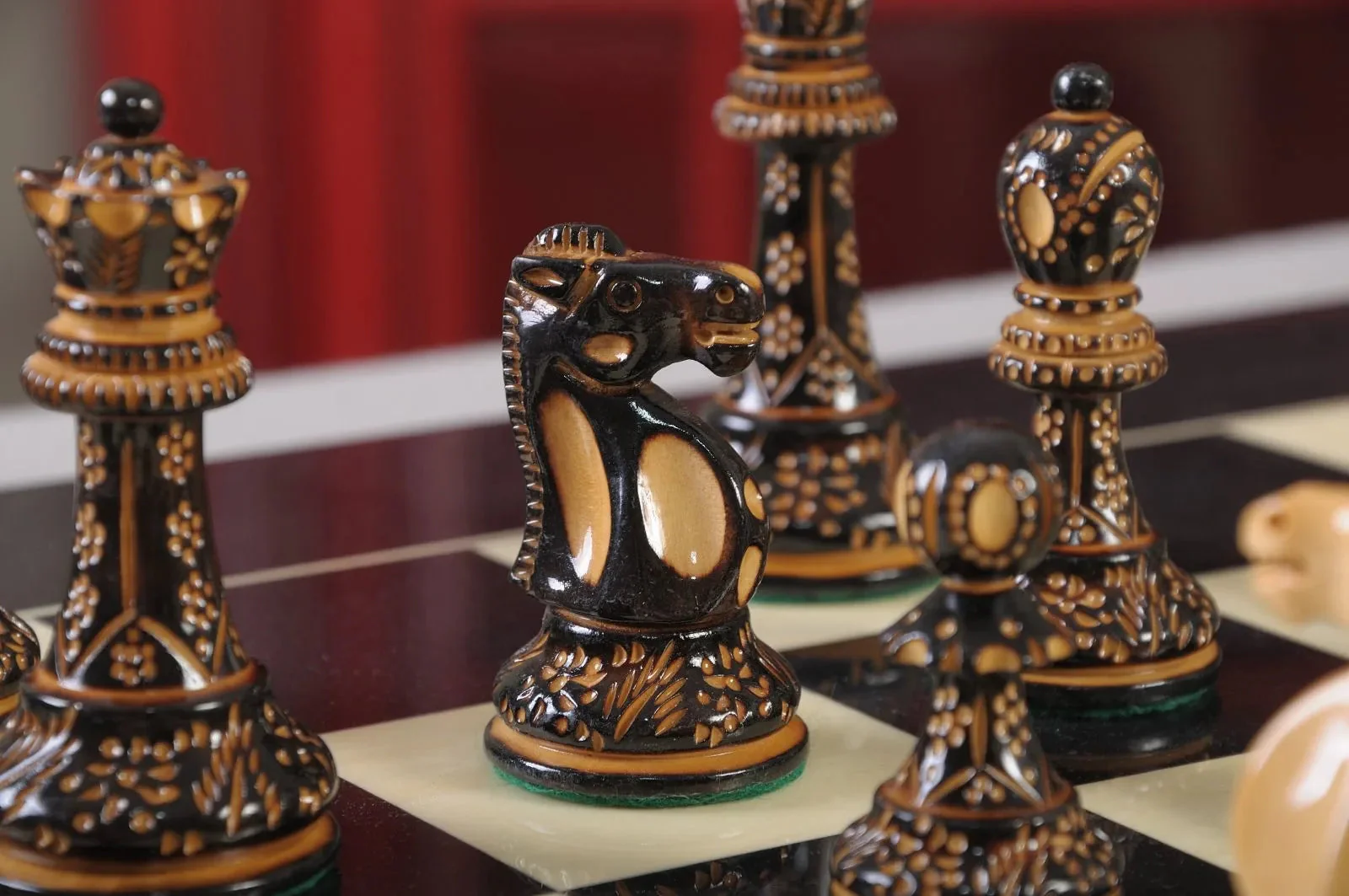 The Burnt Reykjavik II Series Chess Pieces - 3.75" King - Image 16