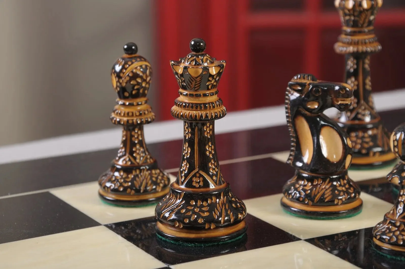 The Burnt Reykjavik II Series Chess Pieces - 3.75" King - Image 18