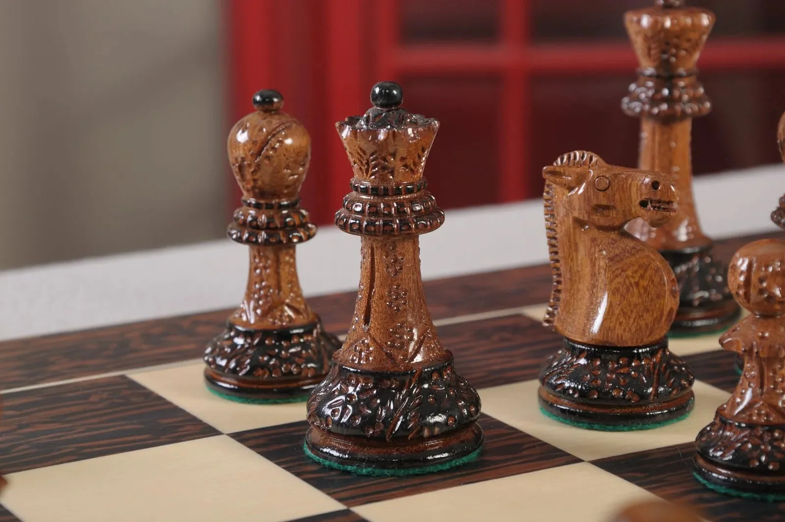 The Burnt Reykjavik II Series Chess Pieces - 3.75" King - Image 9
