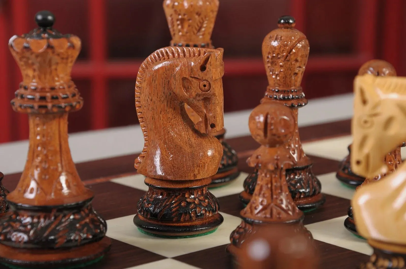 The Burnt Zagreb '59 Series Chess Pieces - 3.875" King - Image 15