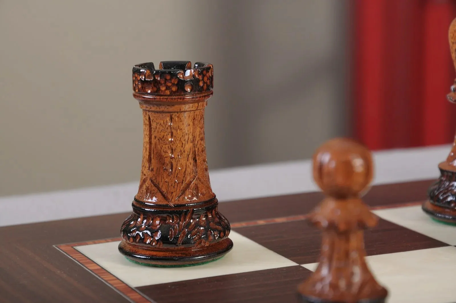 The Burnt Zagreb '59 Series Chess Pieces - 3.875" King - Image 16