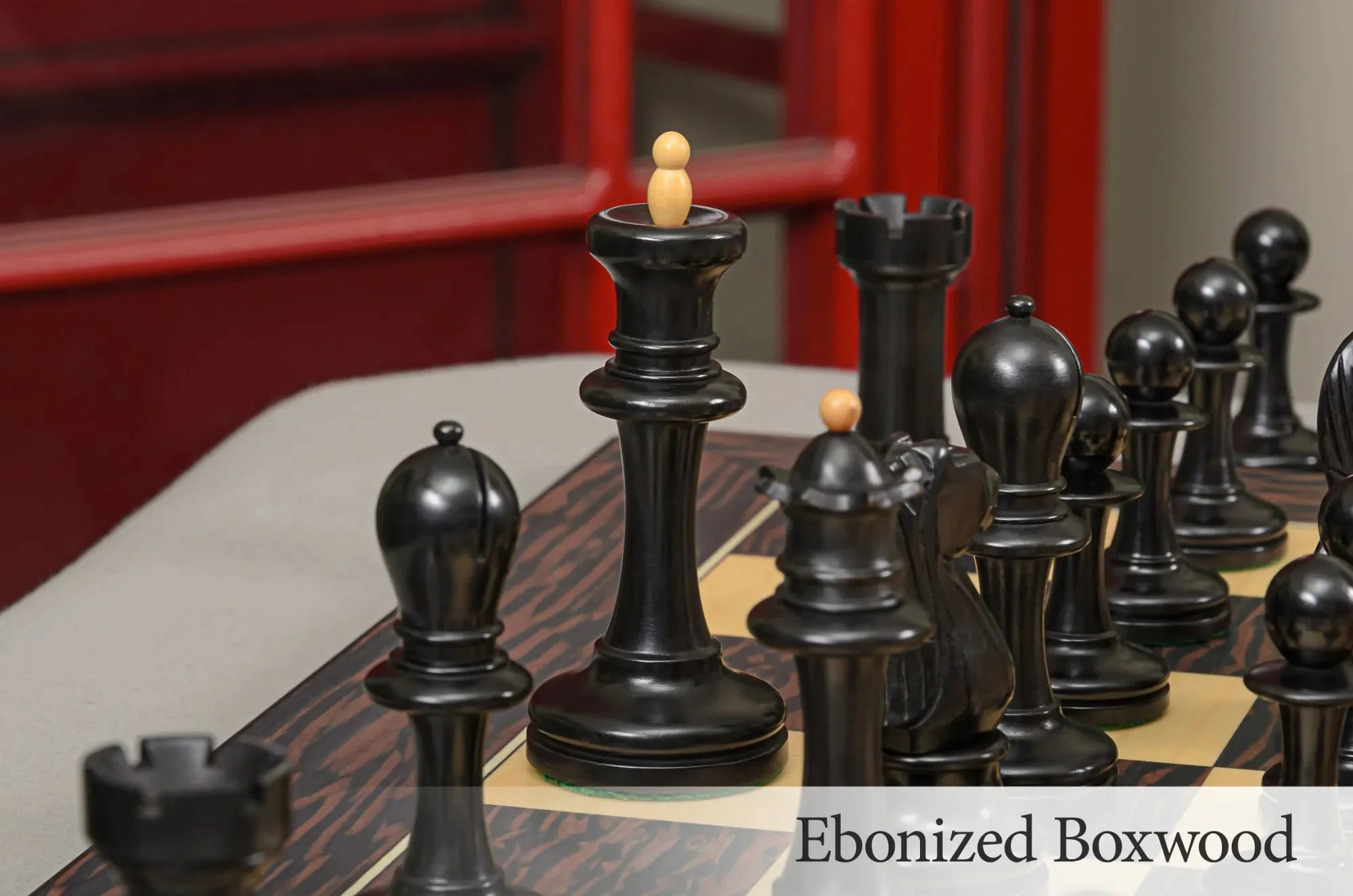 The Camaratta Collection - The 1914 St. Petersburg Series Chess Pieces - 4.0" King - Image 8