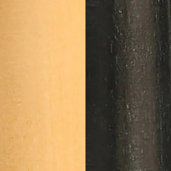 Ebonized Boxwood and Natural Boxwood