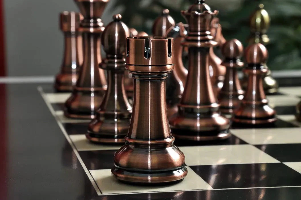 The Candidates Series Chess Pieces - 4.25" King - Metallic - Image 8