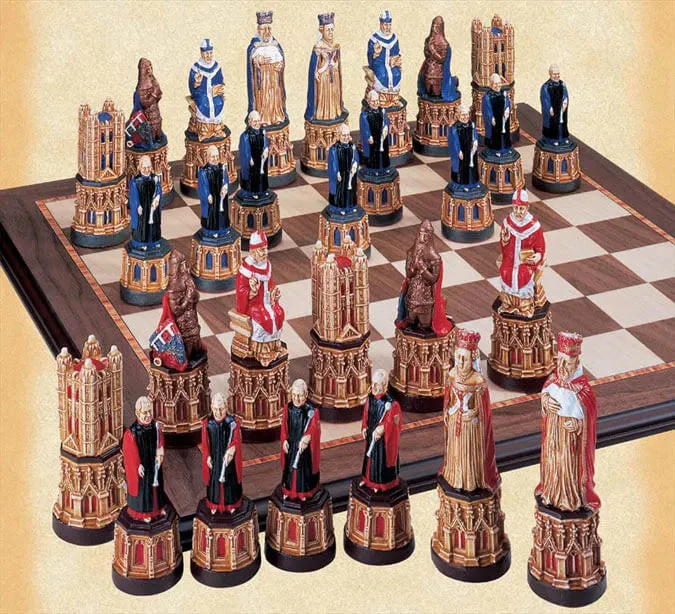 Hand Painted Chess Pieces - Image 2