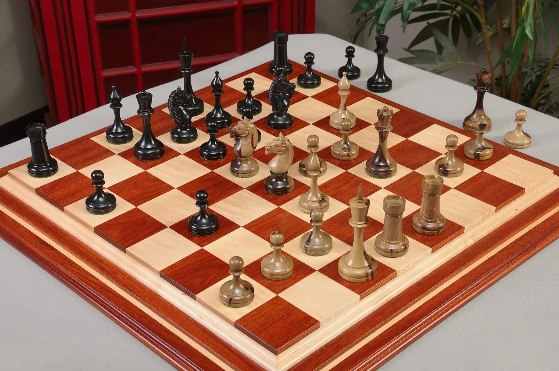 Ebonized Boxwood and Exotic Olivewood
