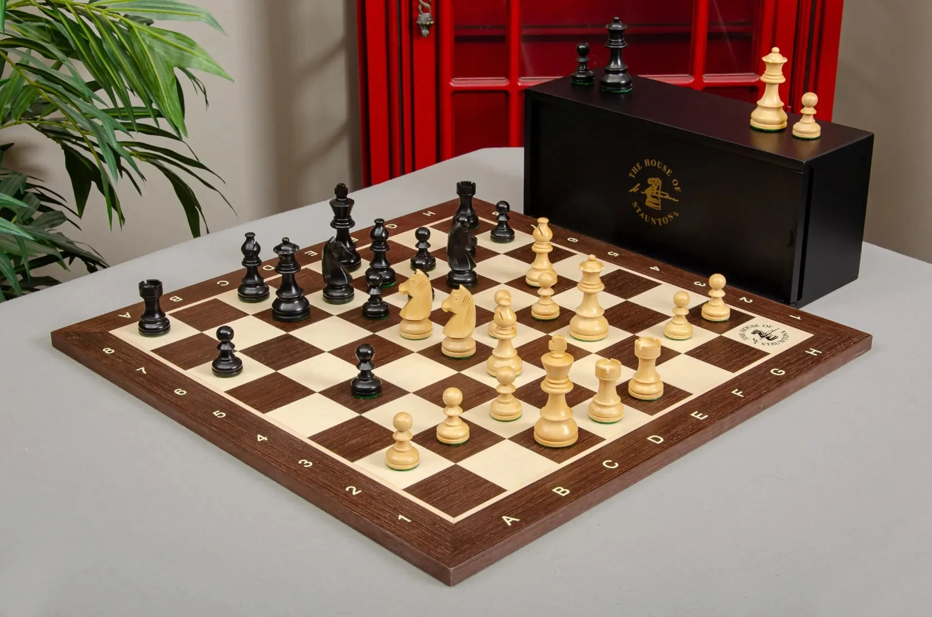 The Library Championship Series Chess Set, Box, & Board Combination - Image 4