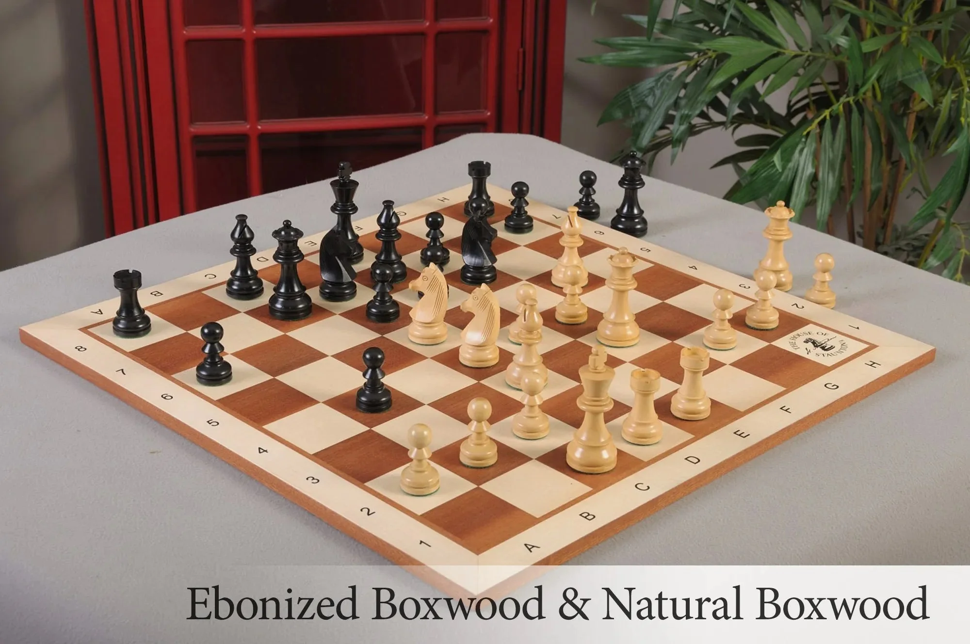 Ebonized Boxwood and Natural Boxwood