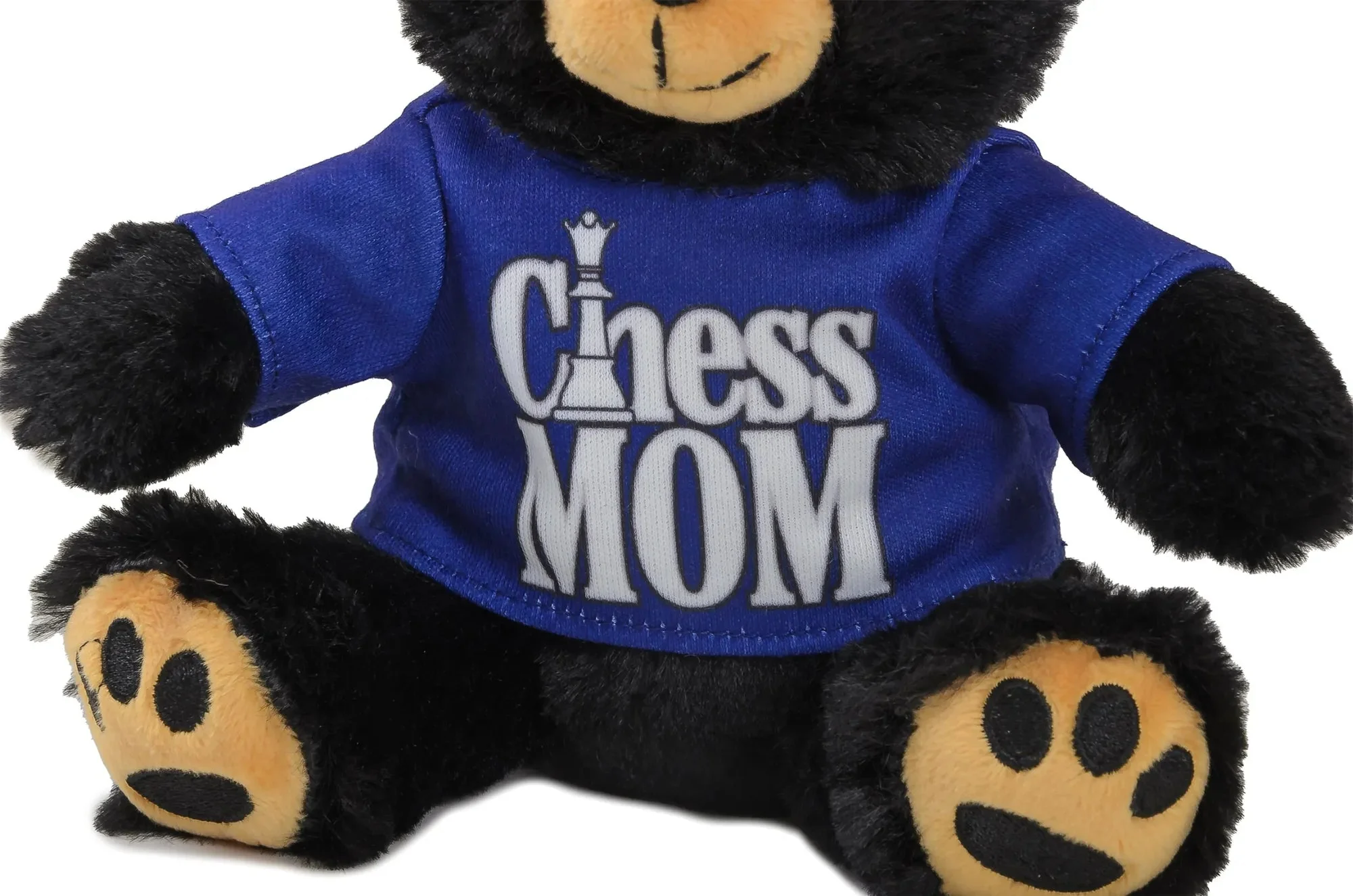 Bear Stuffed Plush Animal with Chess Themed T-Shirt - Image 3