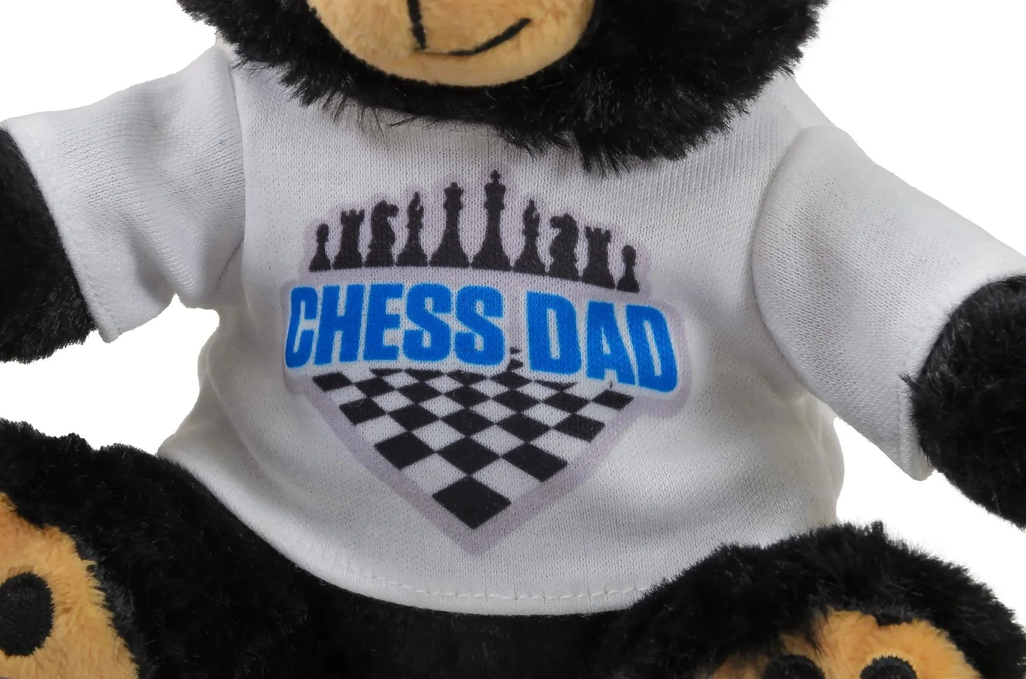 Bear Stuffed Plush Animal with Chess Themed T-Shirt - Image 4