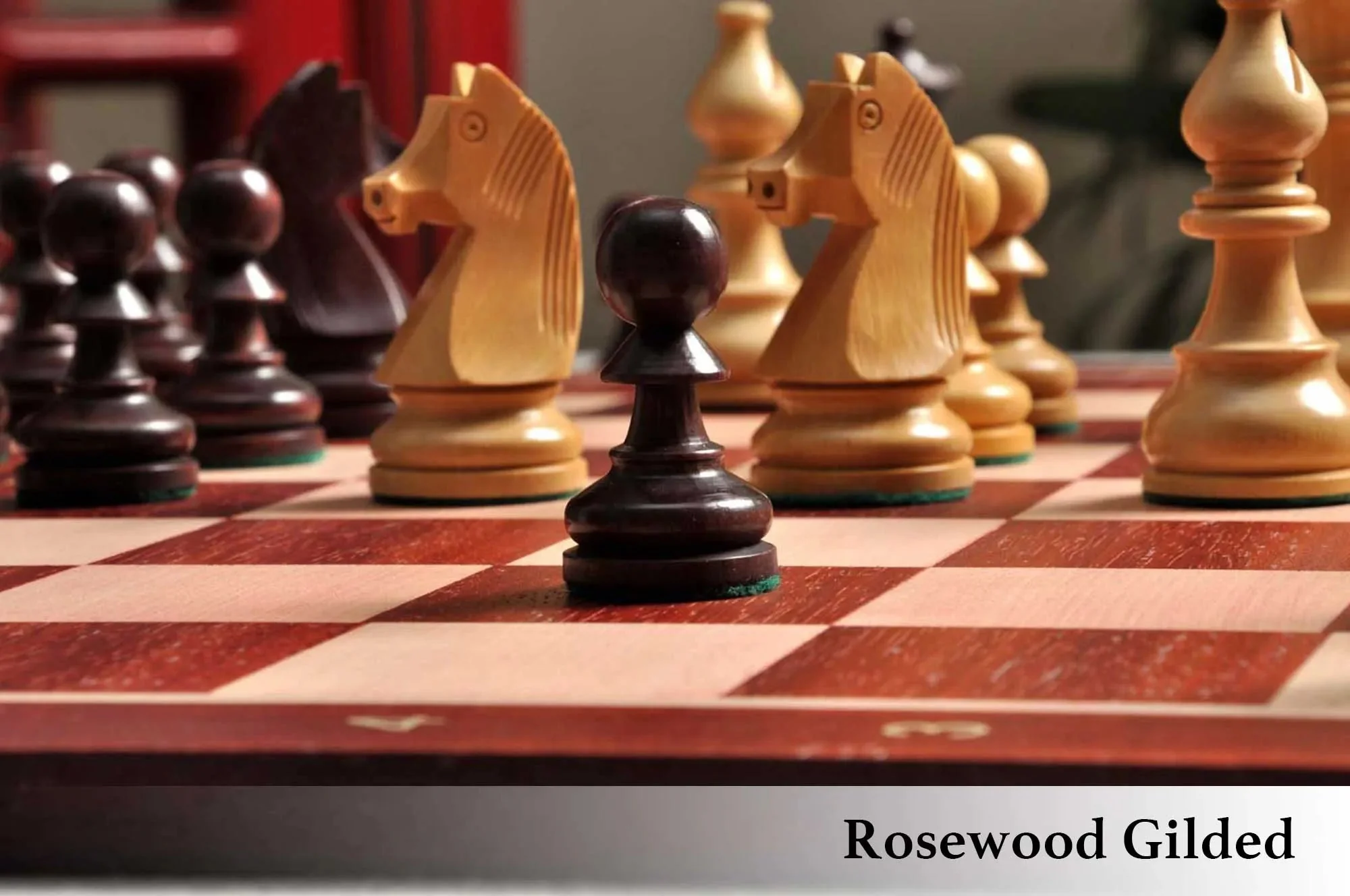 The Championship Series Gilded Chess Pieces - 3.75" King - Image 12