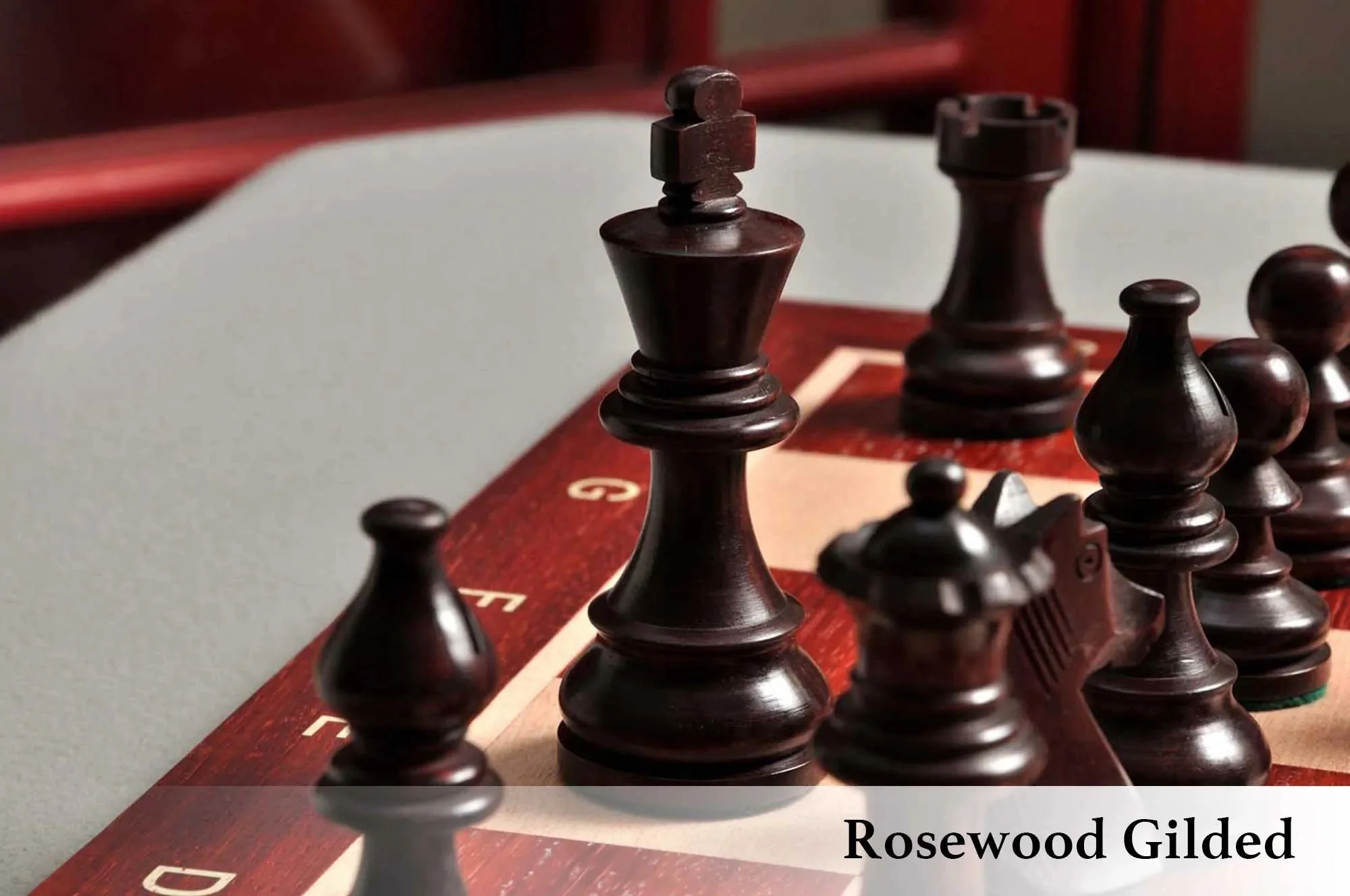 The Championship Series Gilded Chess Pieces - 3.75" King - Image 8