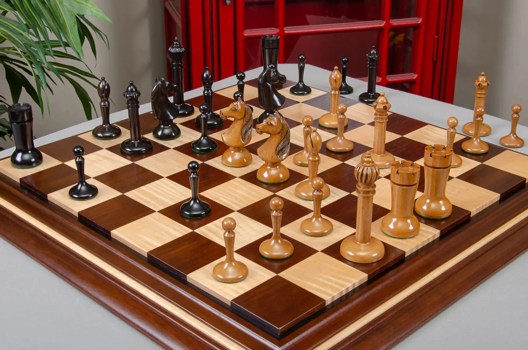 The Circa 1910 Lasker Schlechter World Chess Championship Series Chess Pieces - 4.5" King - Image 2