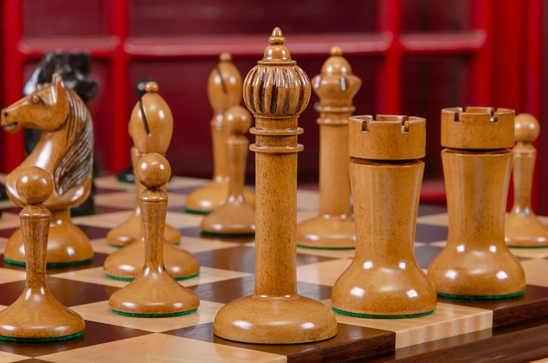 The Circa 1910 Lasker Schlechter World Chess Championship Series Chess Pieces - 4.5" King - Image 4